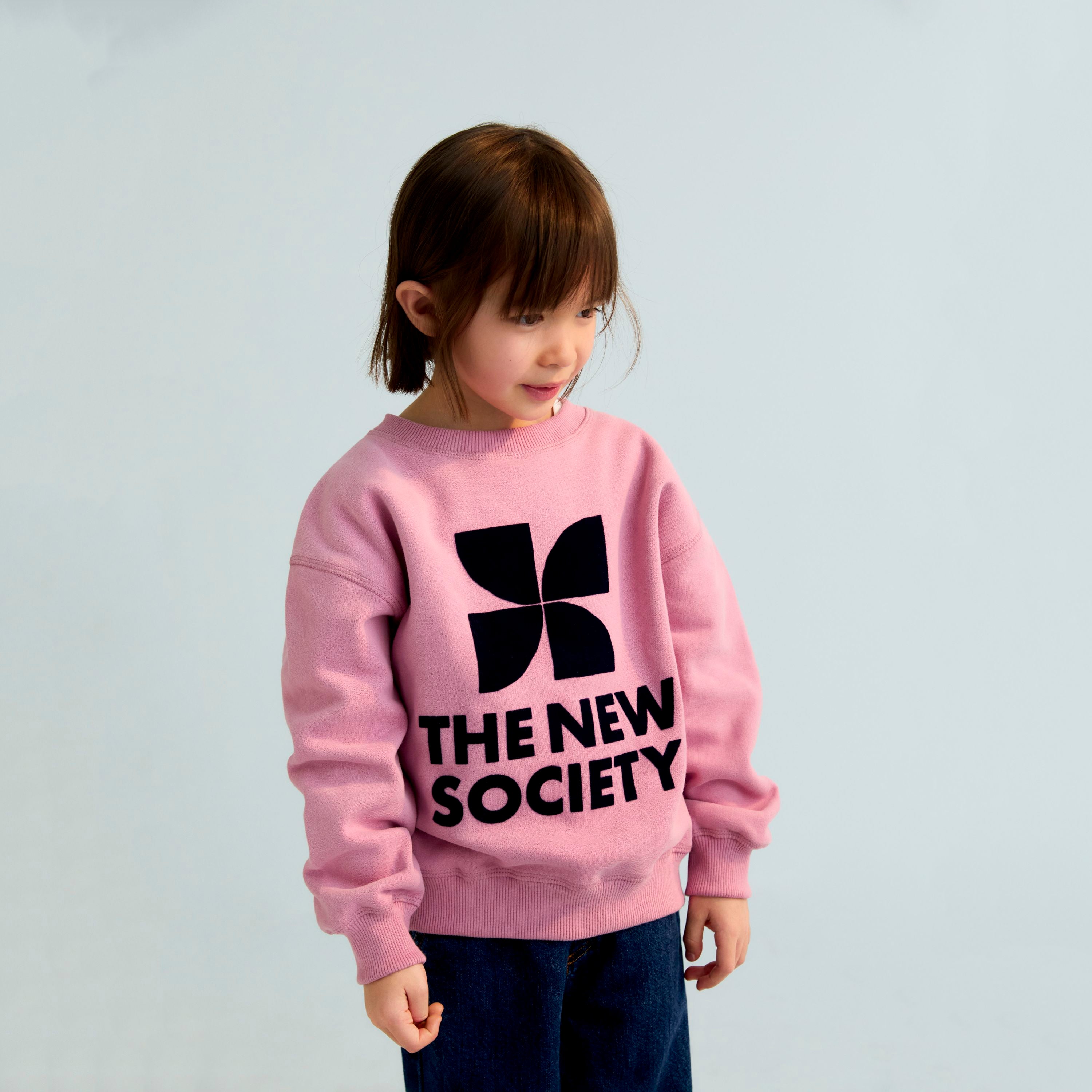 The New Society-TNS Logo Sweatshirt Dream Blush