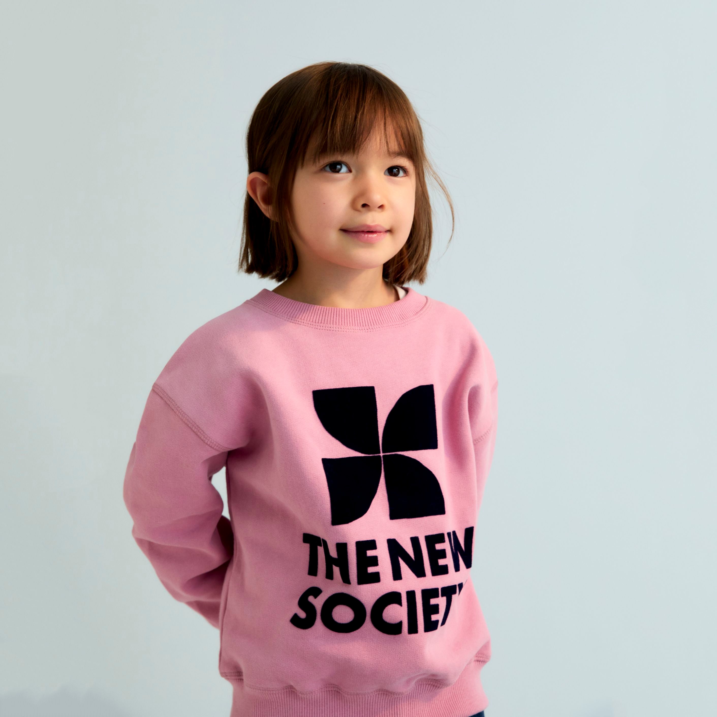 The New Society-TNS Logo Sweatshirt Dream Blush