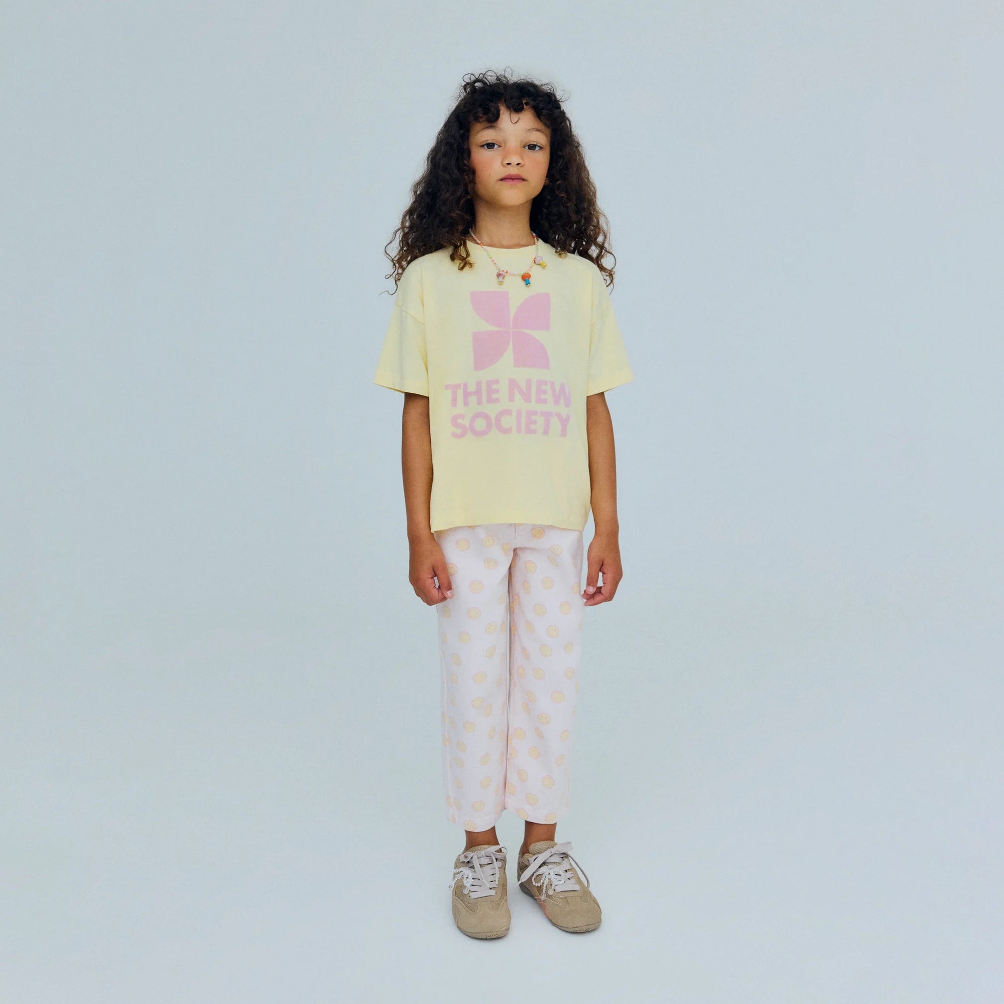 The New Society-TNS Logo T-Shirt Soft Lemon