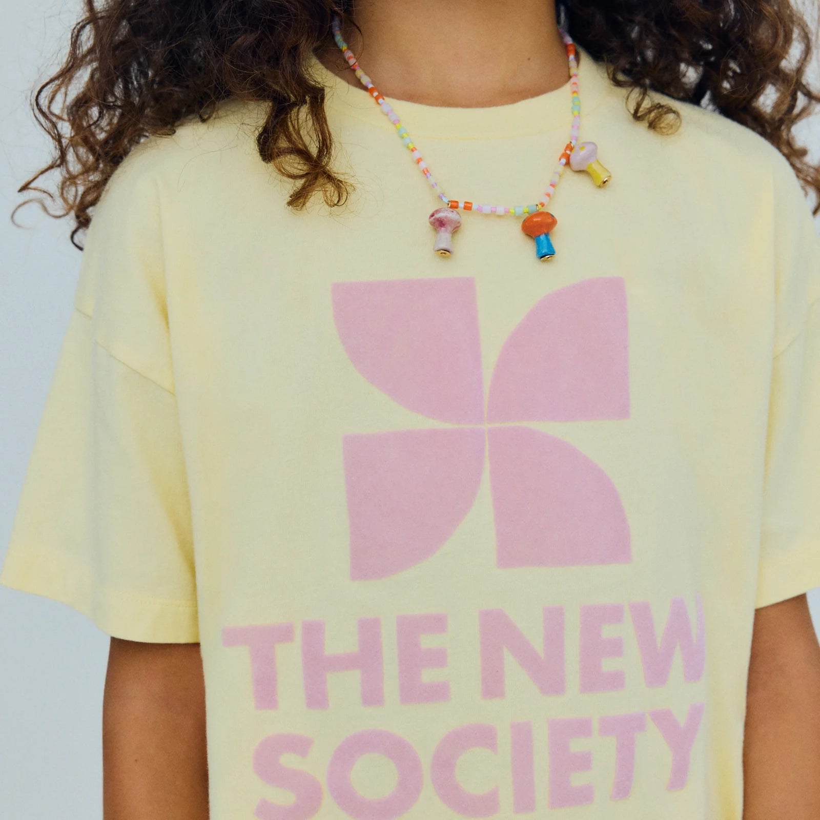The New Society-TNS Logo T-Shirt Soft Lemon