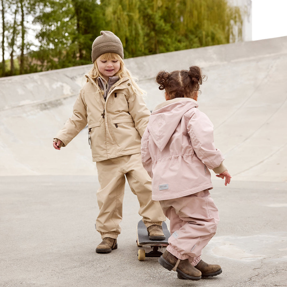 Mini A Ture-MATWANG fleece lined winter jacket. GRS Cloudy rose