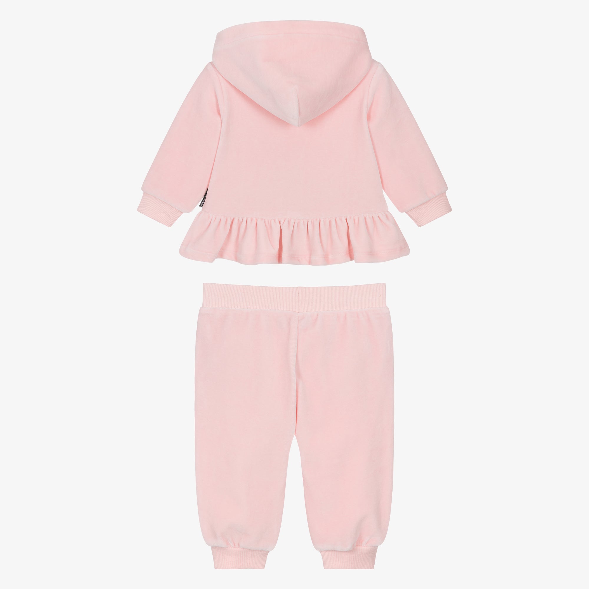 Moschino-Baby Girls Hooded Tracksuit Sugar Rose