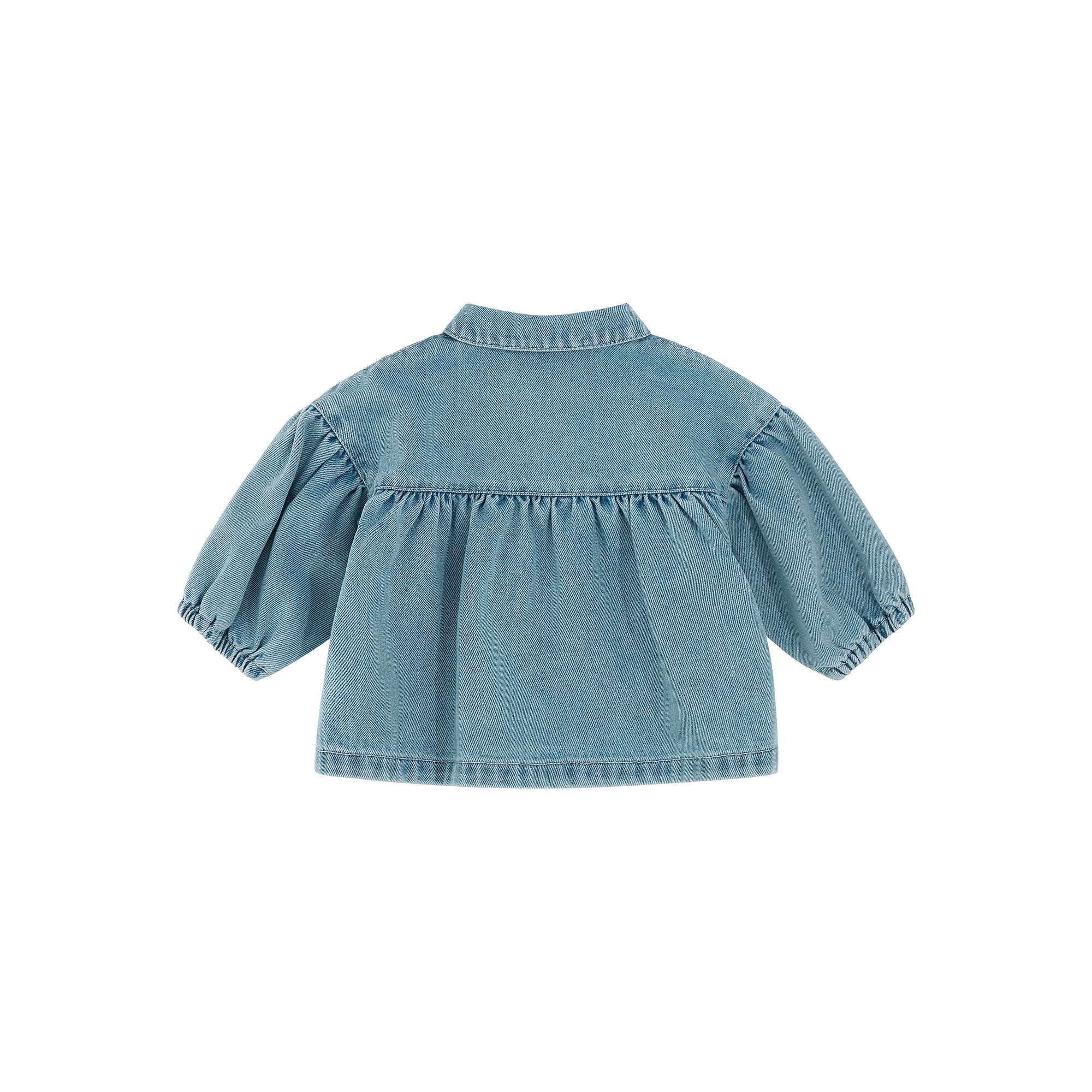 Moschino-Baby Girls Denim Jacket Iced Blue