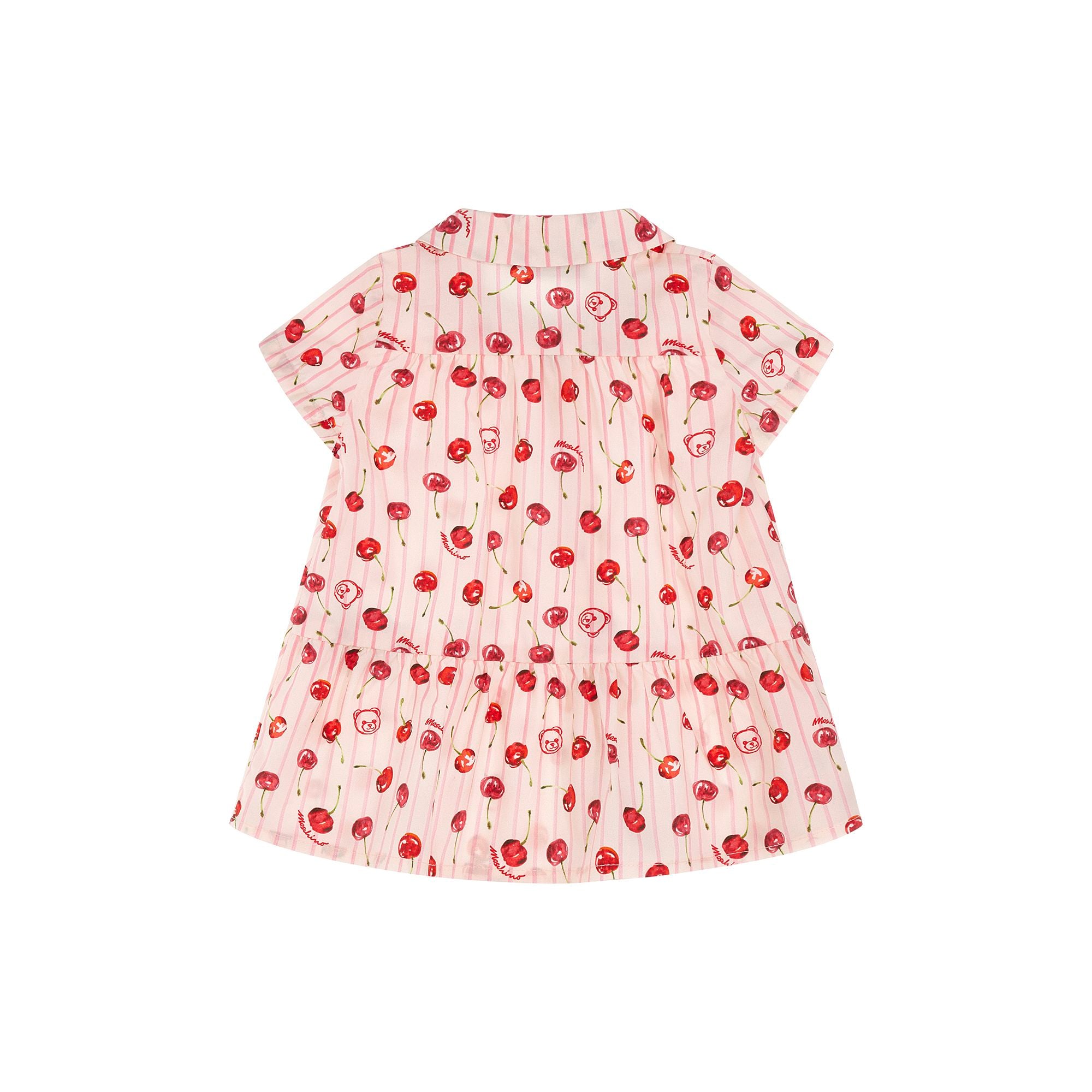 Moschino-Baby Girls Dress Rose Cherries Bear