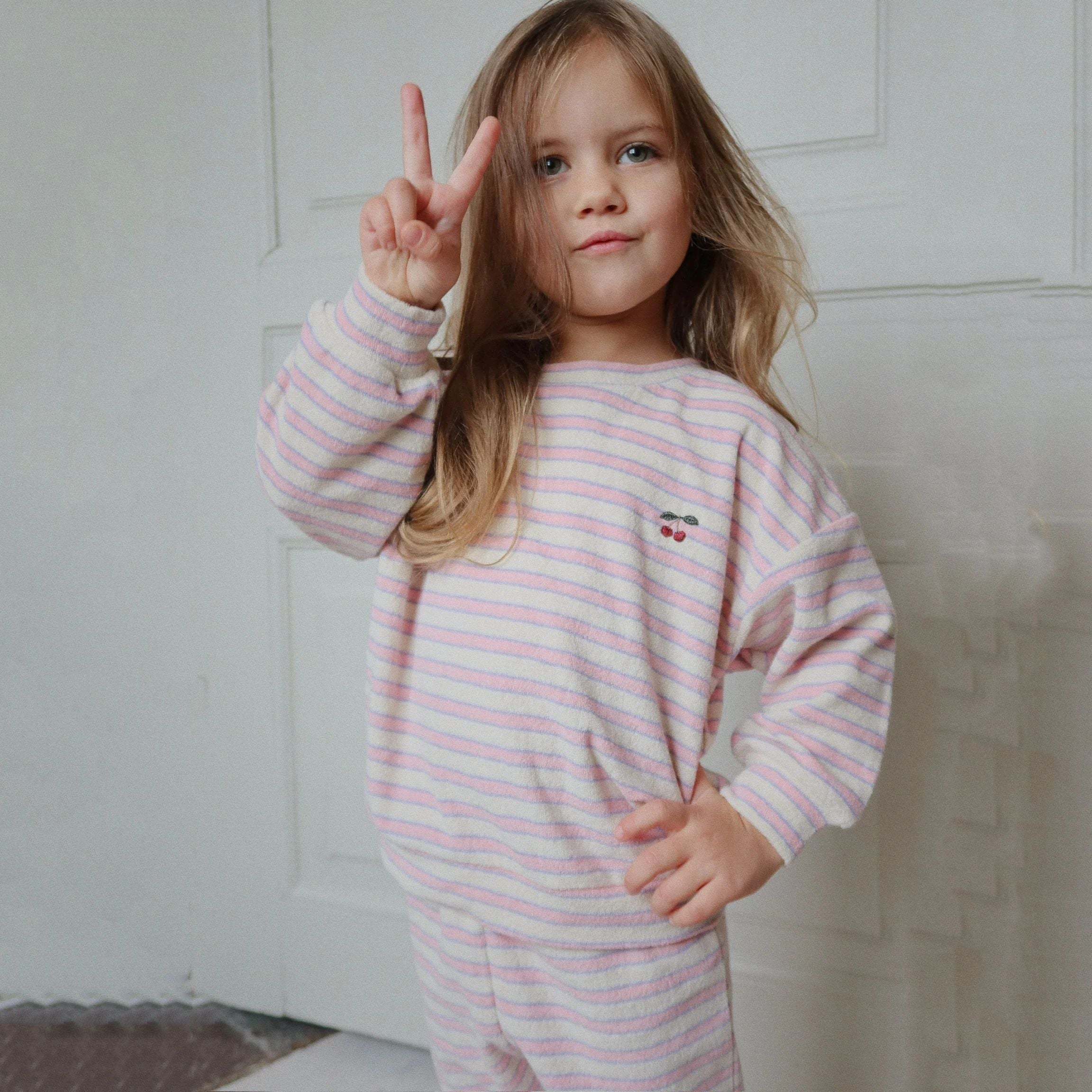 Konges Sløjd-Itty Sweat Pants Gots Lolly Stripe