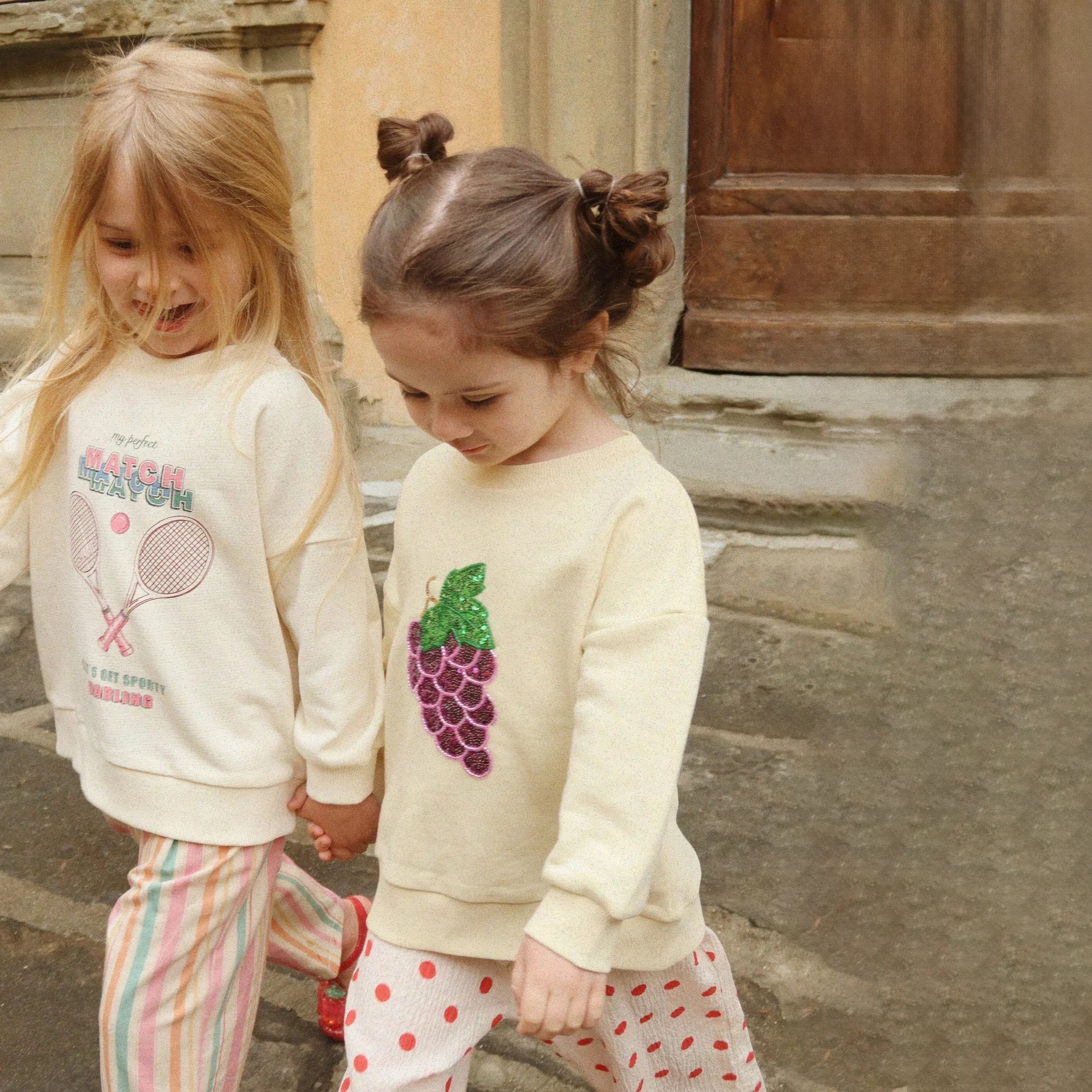 Konges Sløjd-Girl Loupy Lou Sweatshirt Ocs Buttercream