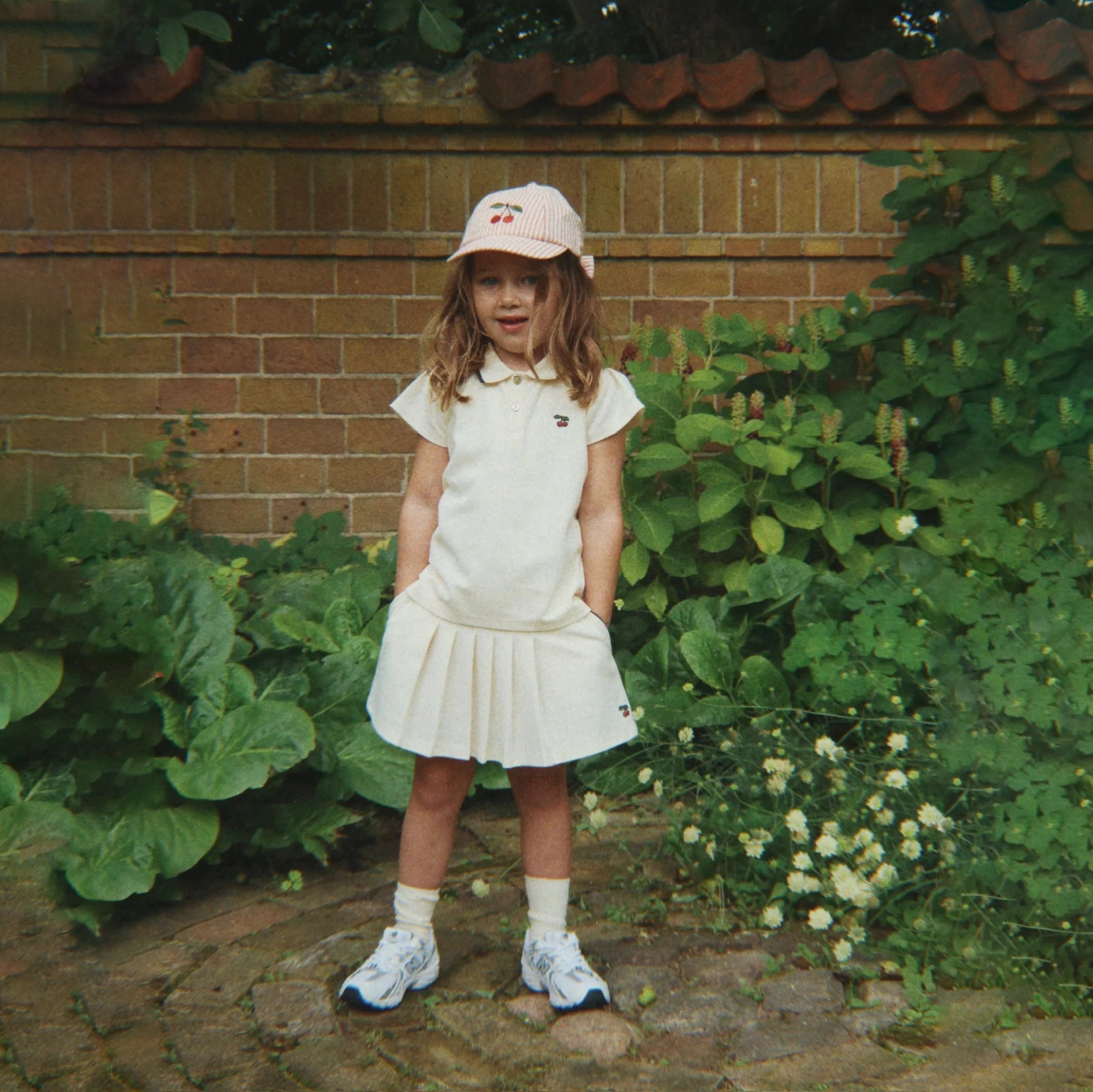 Konges Sløjd-Girl Florita Polo Shirt Ocs Antique White