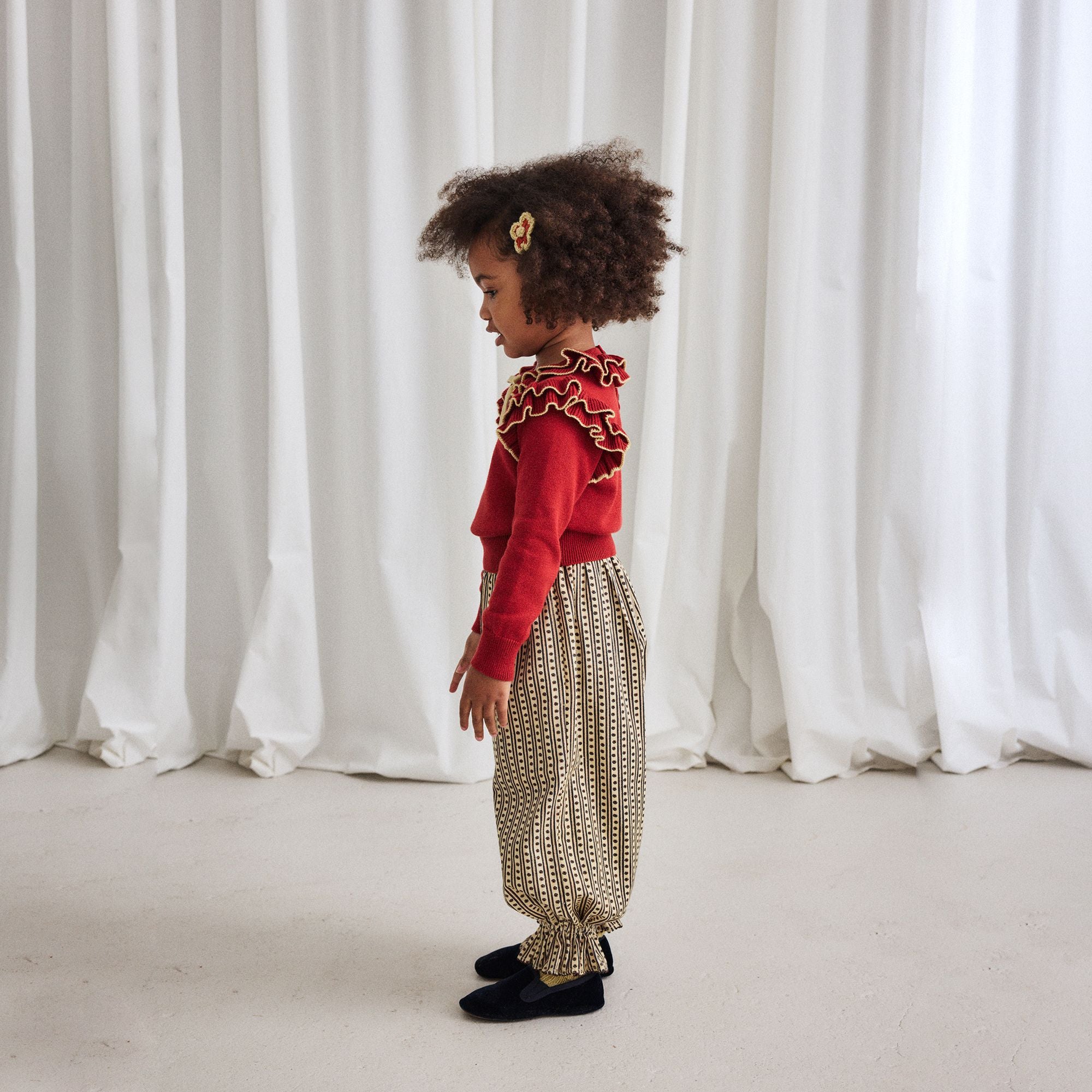 Misha & Puff-Long Sleeve Cotswolds Ondine Top Garnet