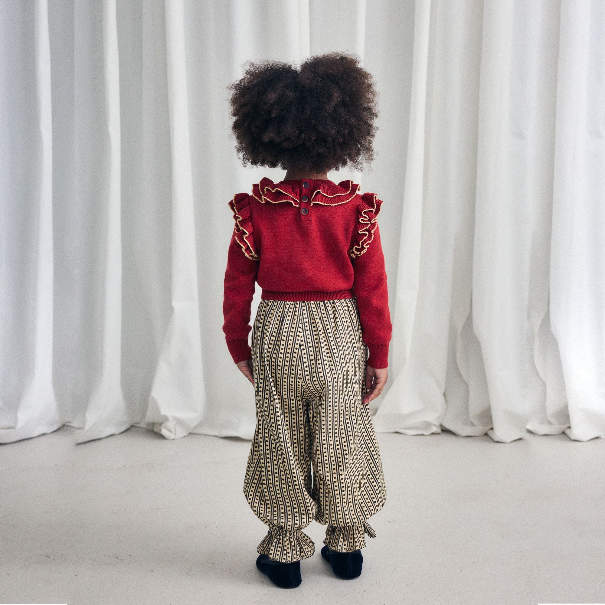 Misha & Puff-Long Sleeve Cotswolds Ondine Top Garnet