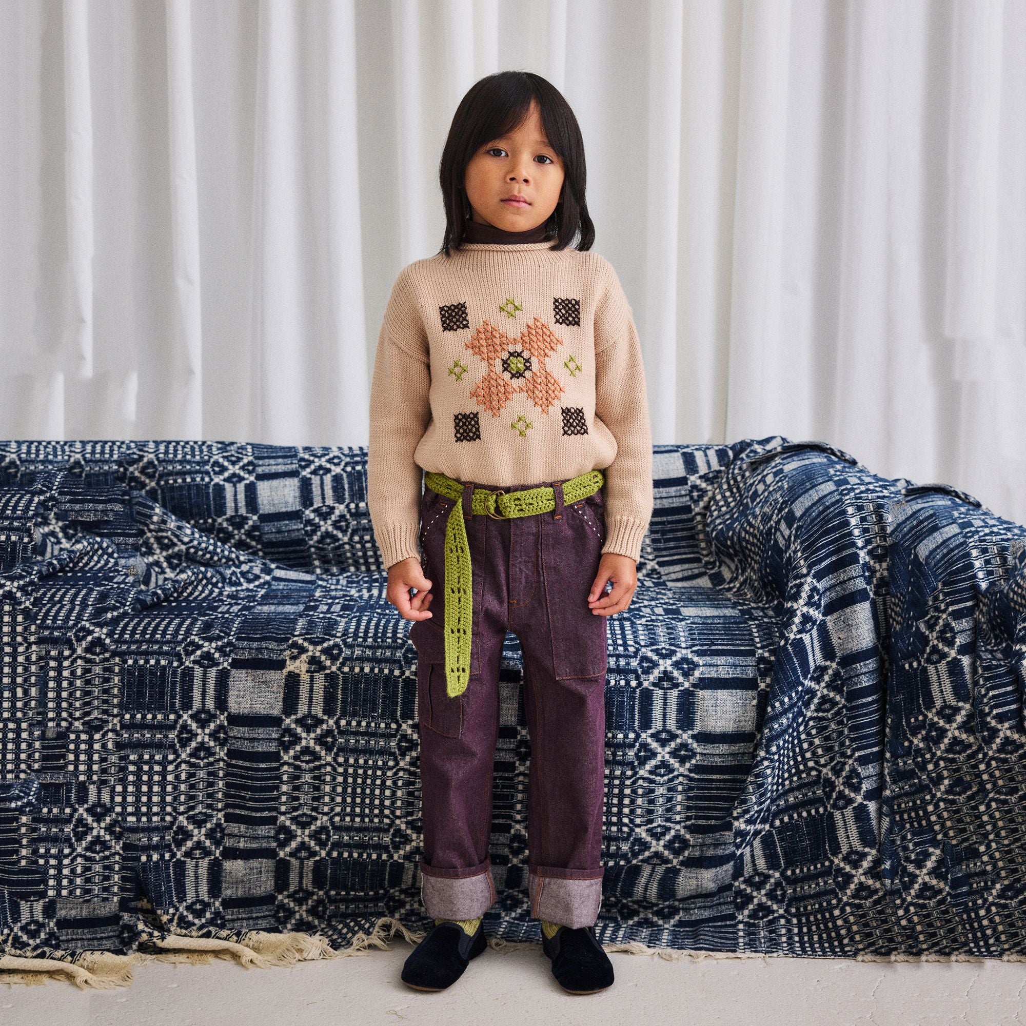 Misha & Puff-Cross Stitch Simple Sweater Patina