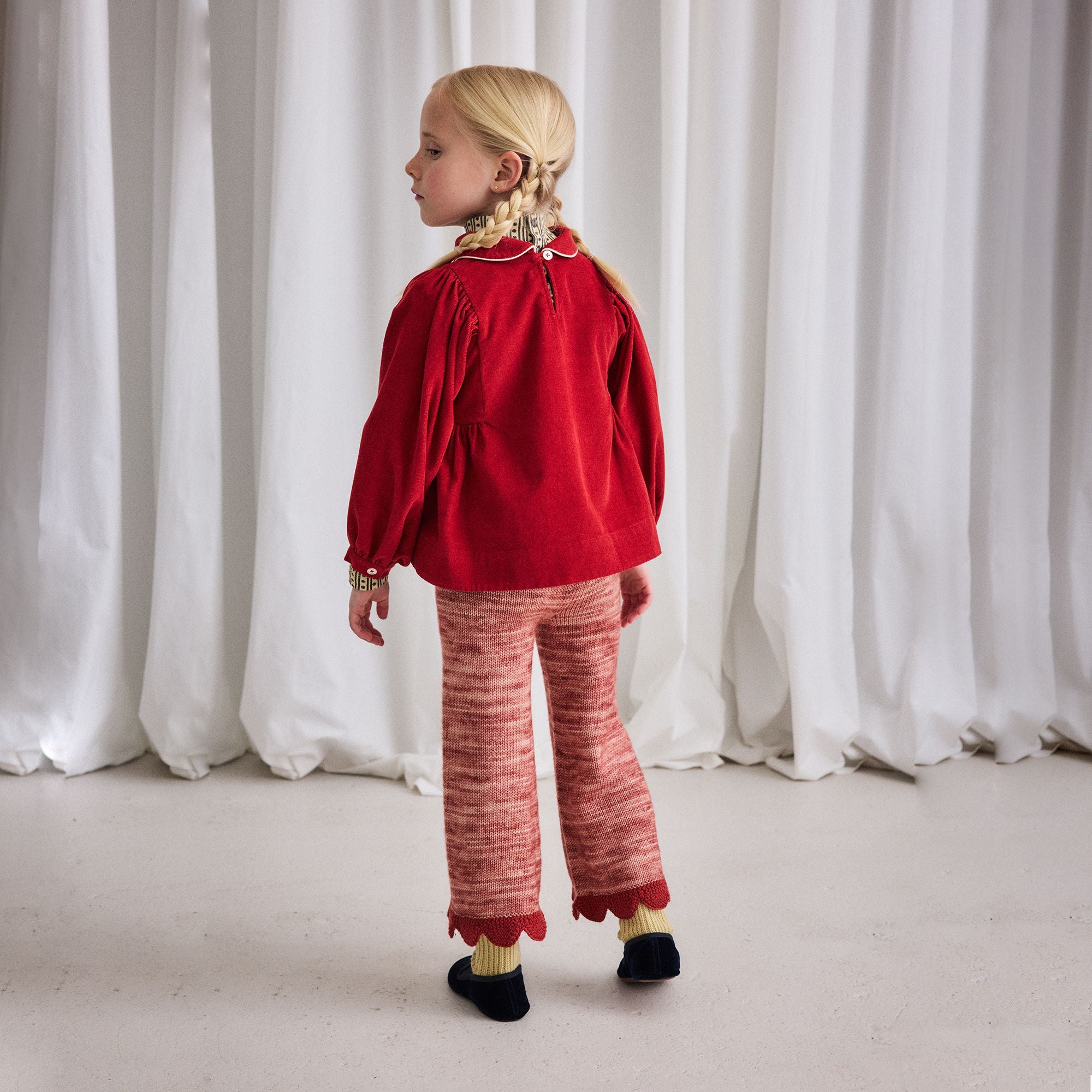 Misha & Puff-Scallop A-Pant Prairie Rose