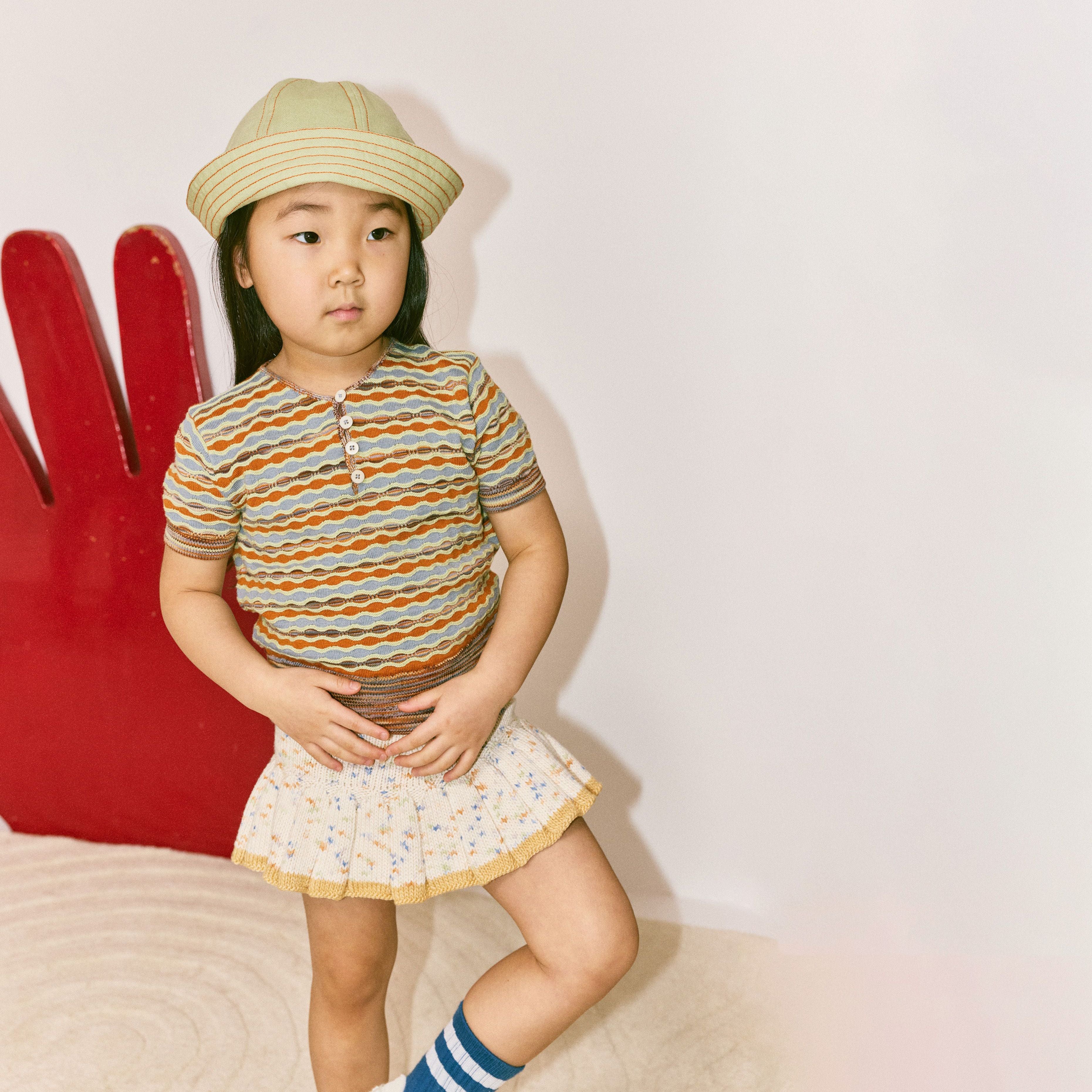 Misha & Puff-Kids Carmen Top Dove Merengue