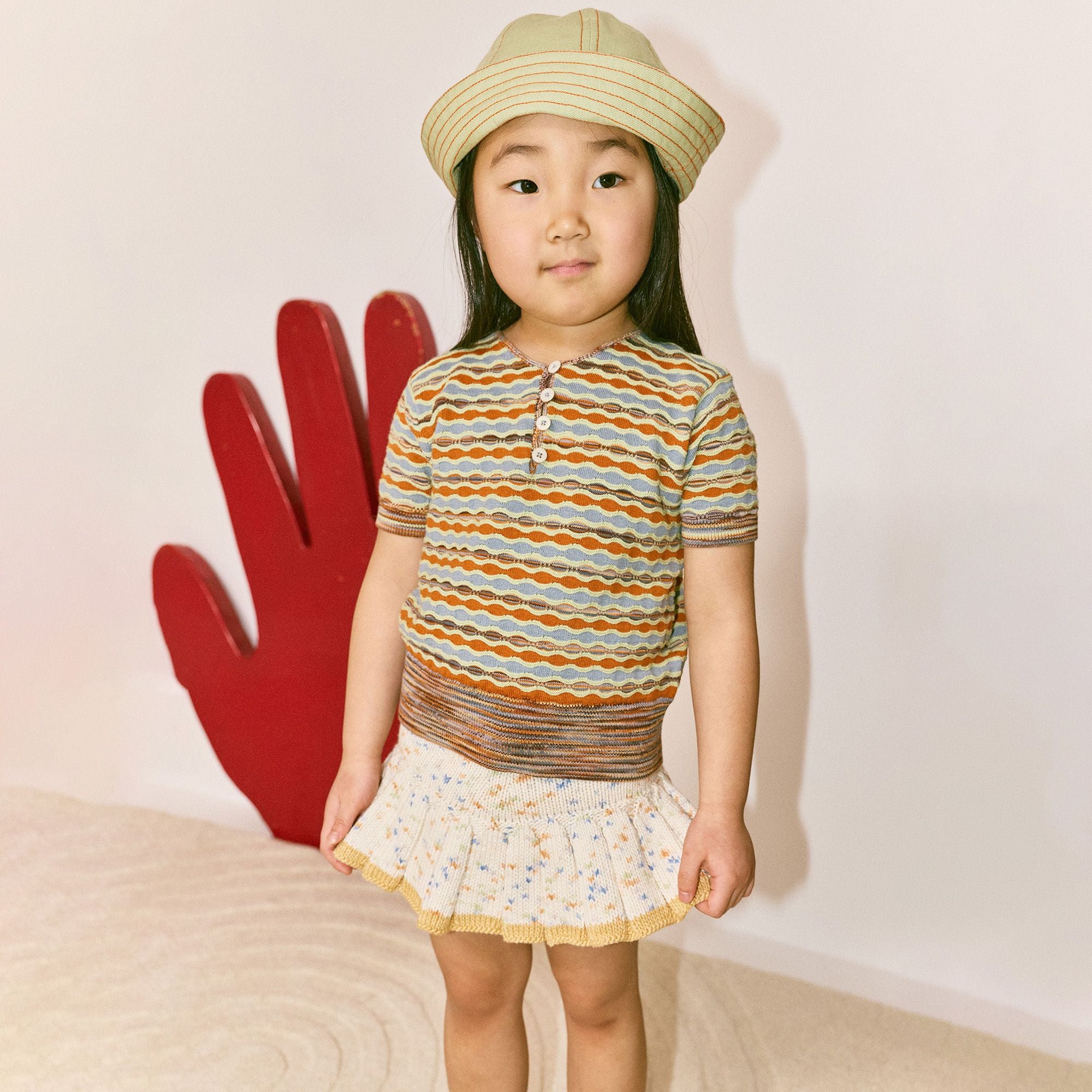 Misha & Puff-Girls Skating Pond Skirt Seashore Confetti