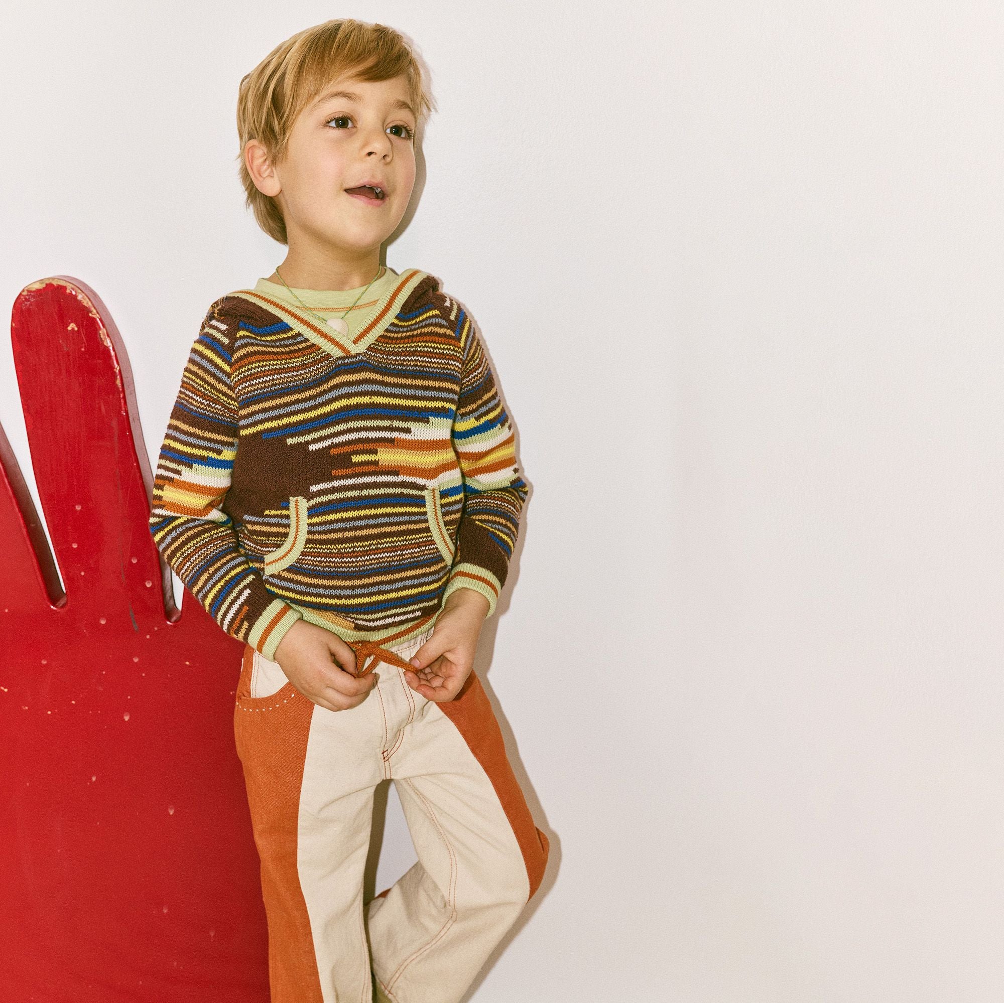 Misha & Puff-Kids Hoodie Cola Tapestry