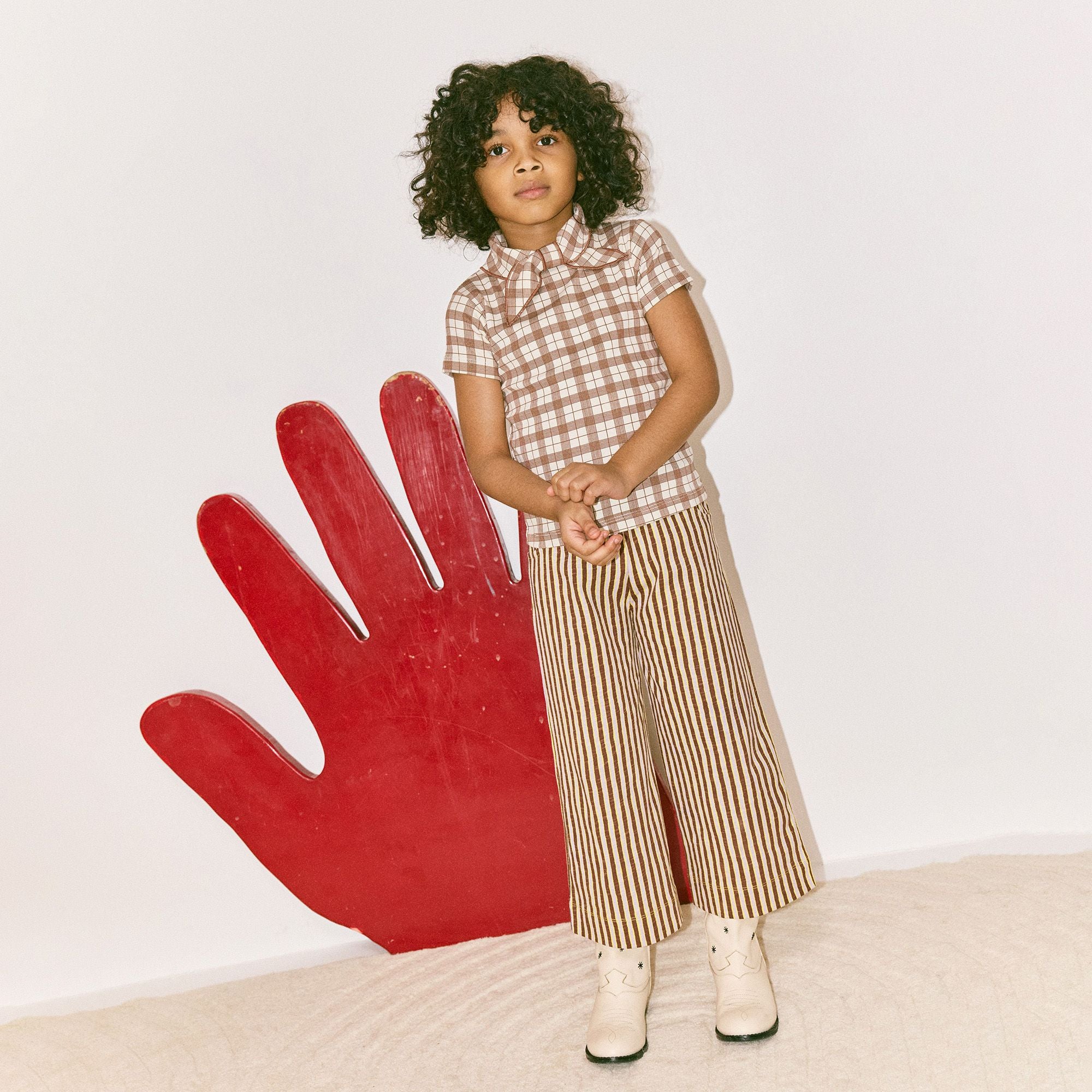 Misha & Puff-Kids Beach Pant Cola Painterly Stripe