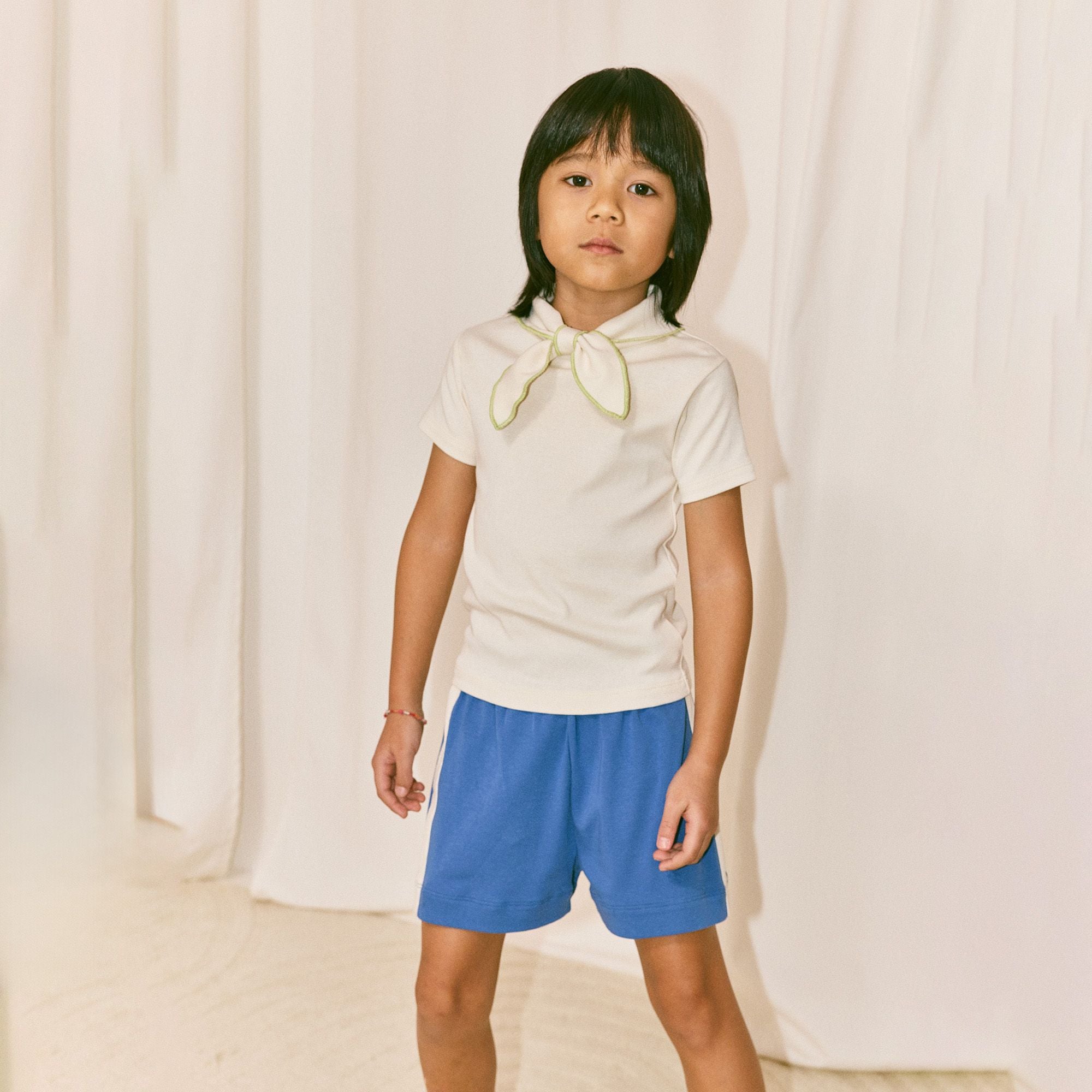 Misha & Puff-Kids Resort Short Blue Ribbon