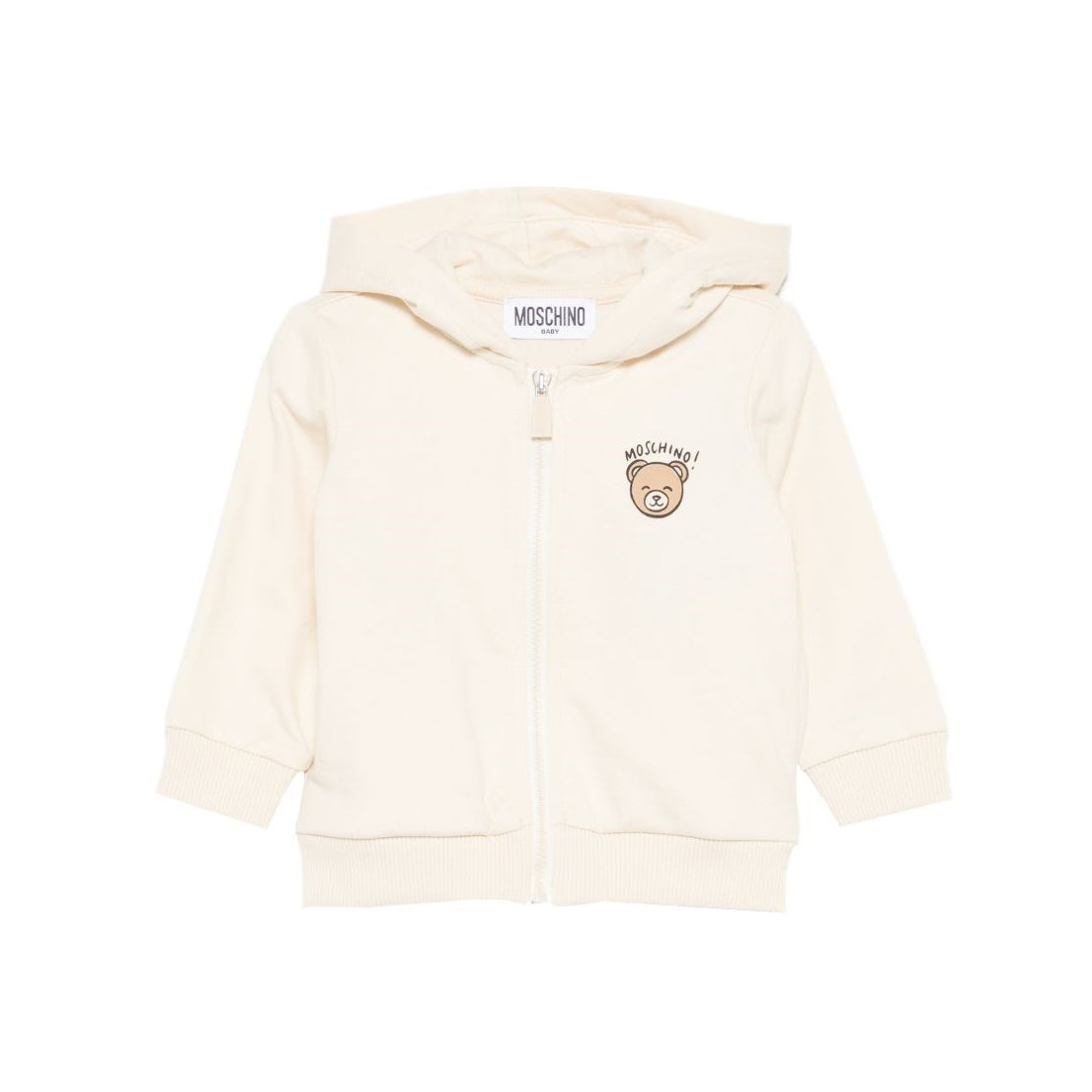 Moschino-Baby Hooded Sweatshirt Beige