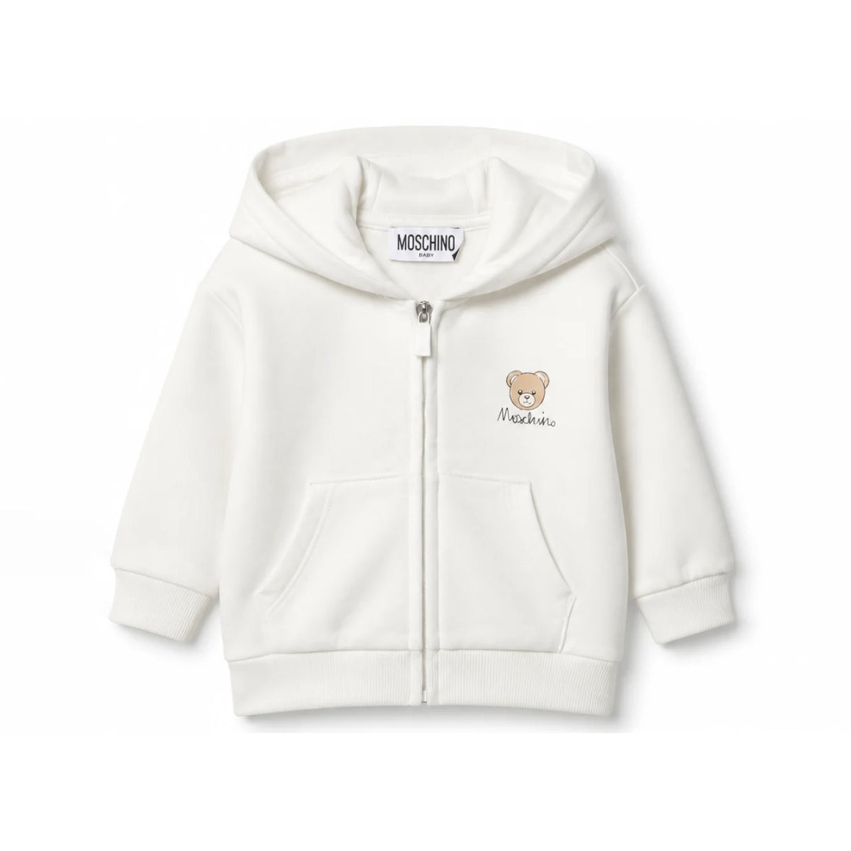 Moschino-Baby Hooded Sweatshirt Cloud