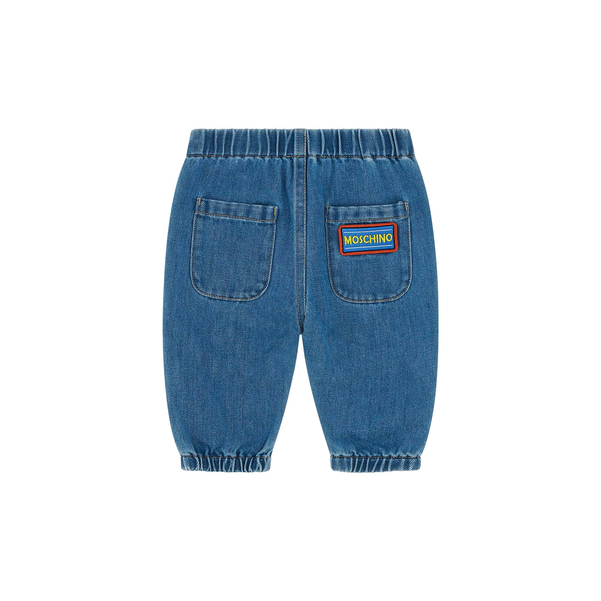 Moschino-Baby Denim Trousers Dream Blue
