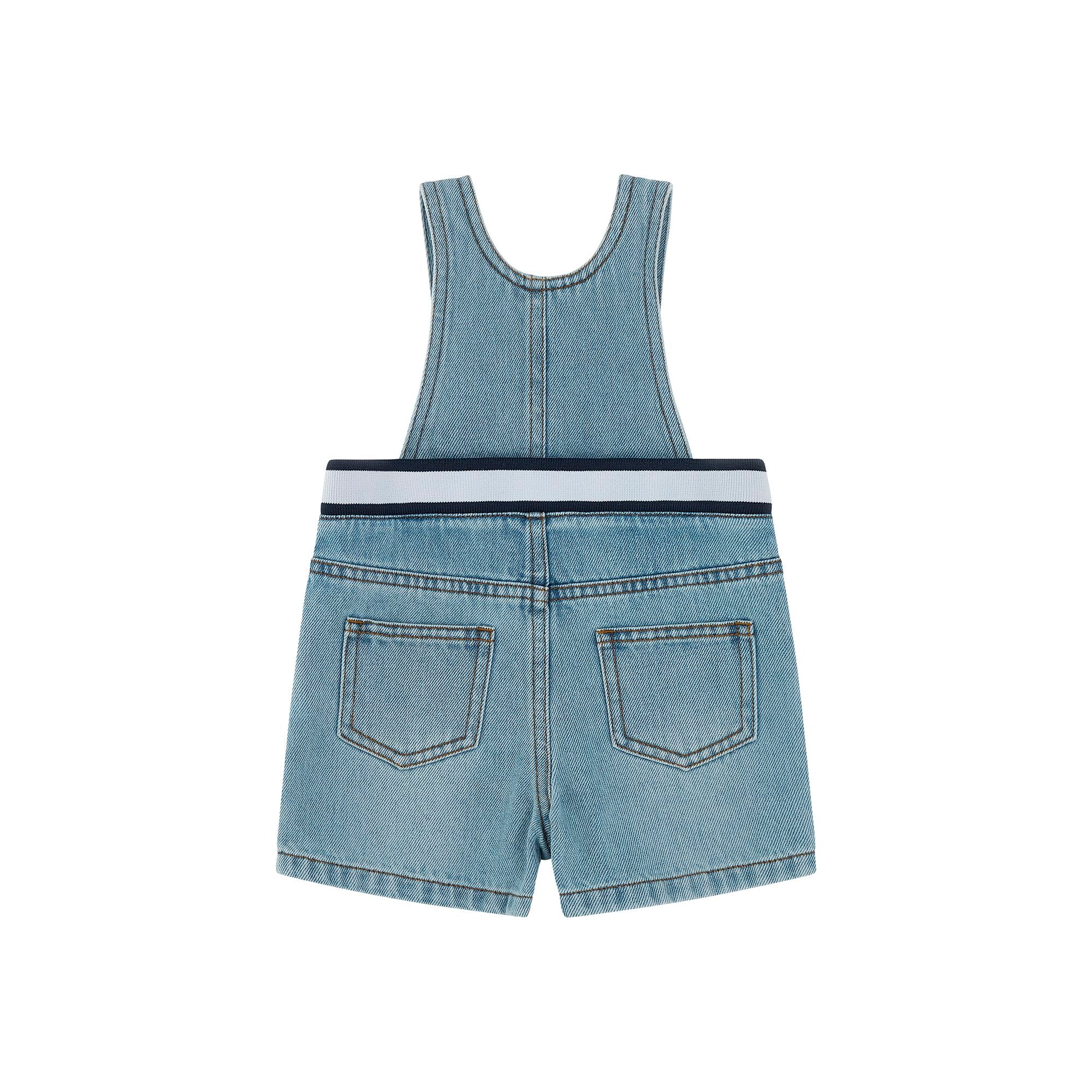 Moschino-Baby Dungarees Stone Blue