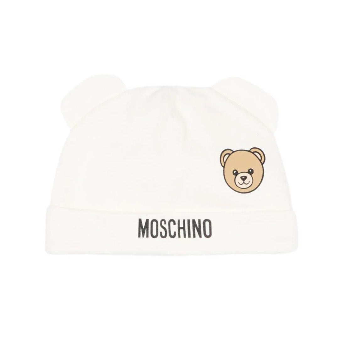 Moschino-Baby Ls Hat And Bib Gift Set W Bear Cloud