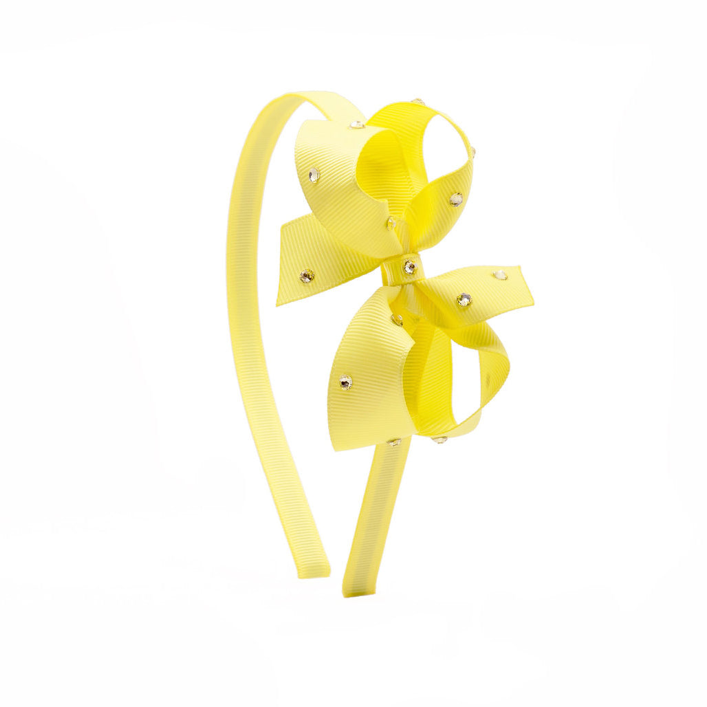 Olilia-Medium Classic Hard Headband-Lemon