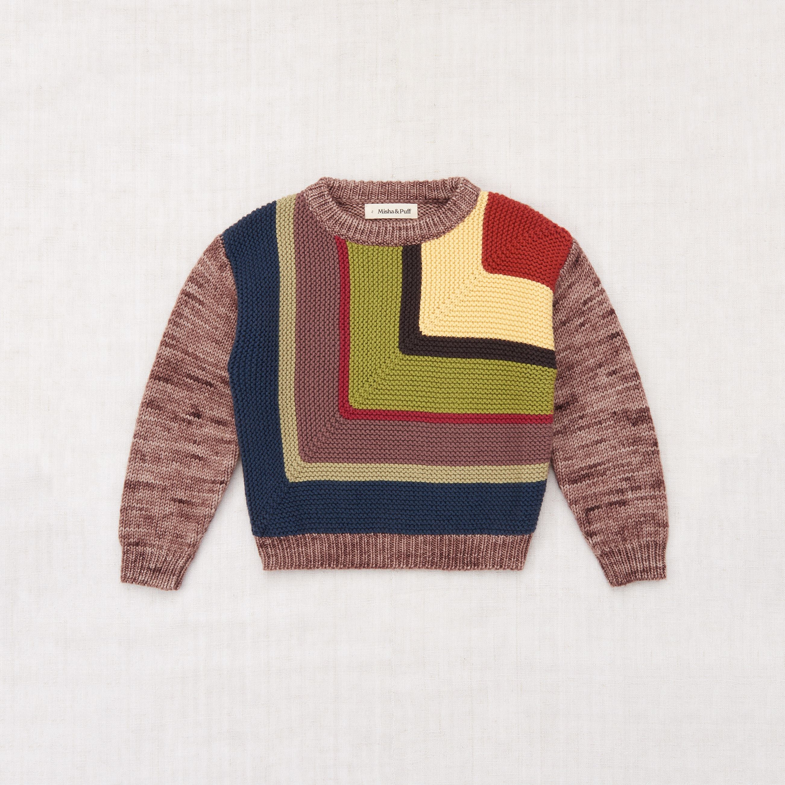 Misha & Puff-Big Mitered Square Sweater Affogato