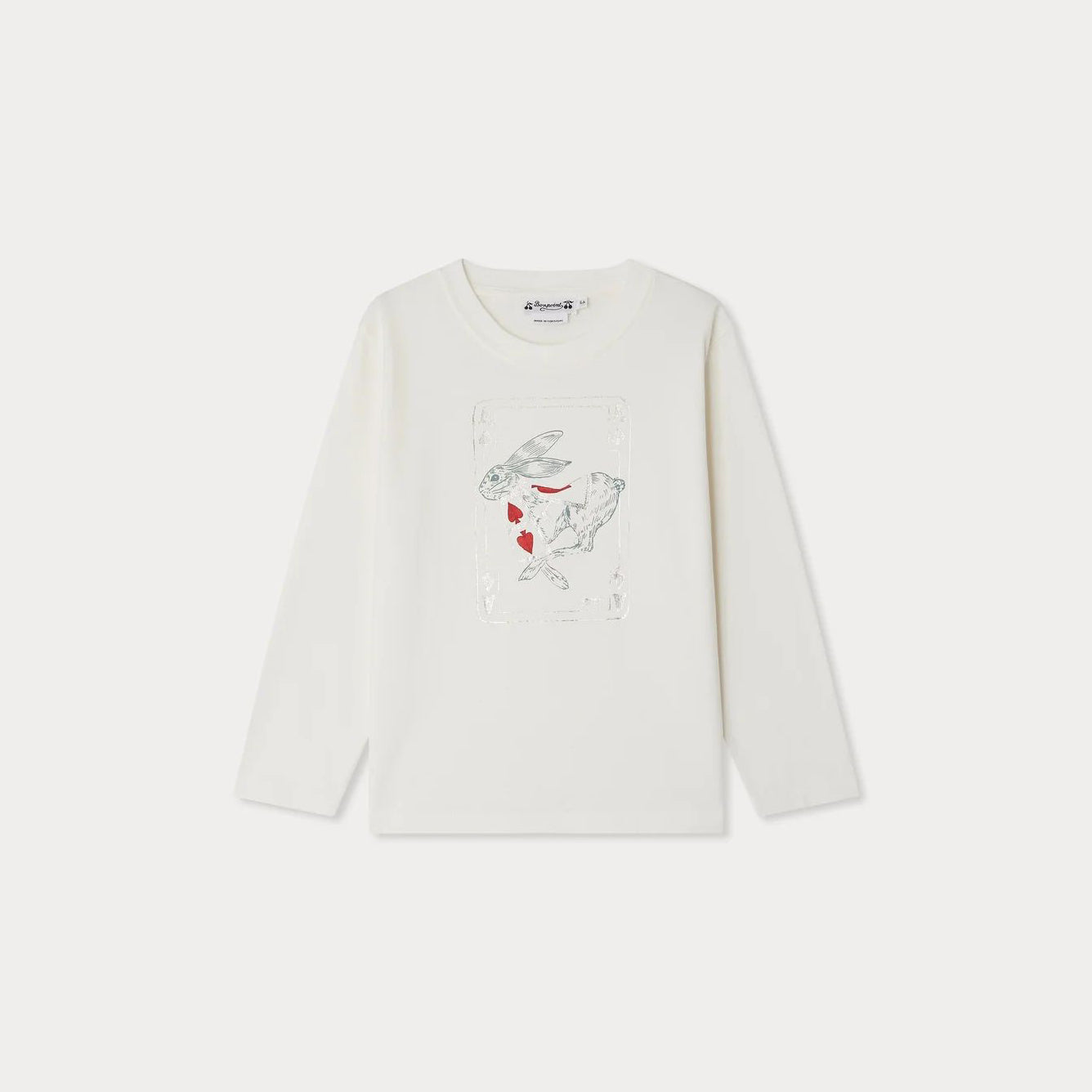 Bonpoint-Tadda Organic Cotton Christmas Bunny Print T-Shirt