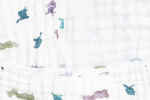 9 Layer Organic Cotton Hooded Baby Towel - The Tortoise & The Hare