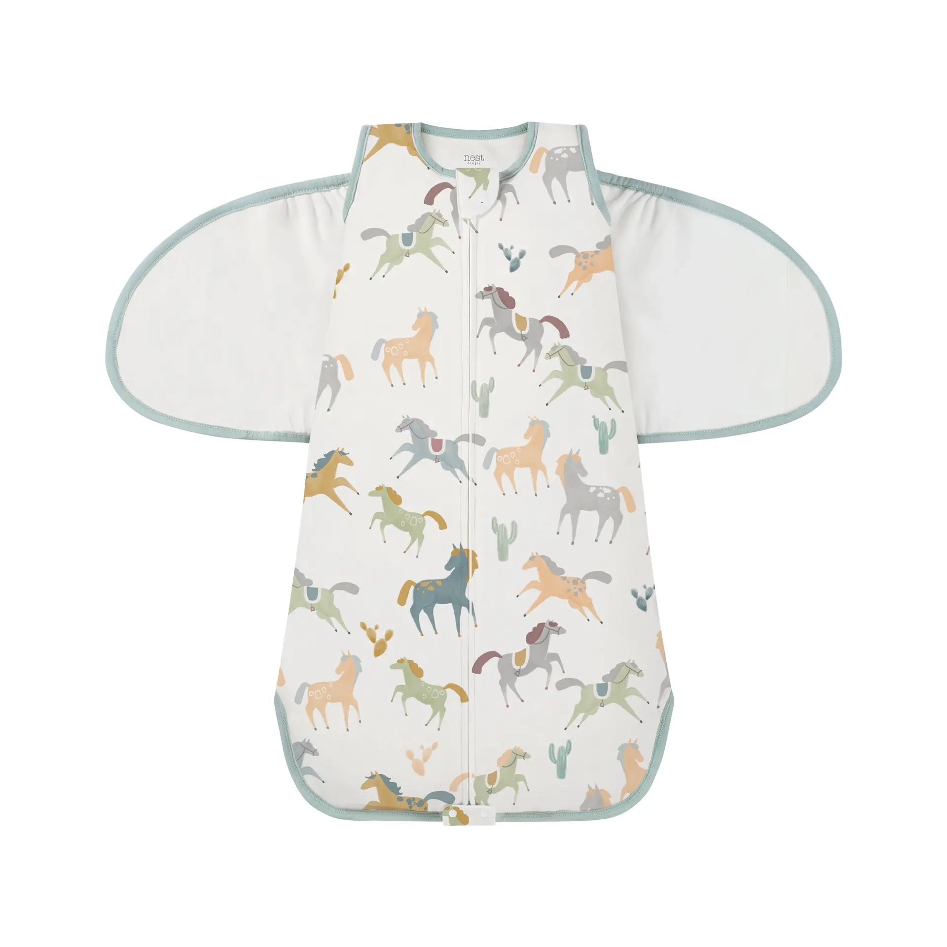 Nest Designs-1.0 TOG Swaddle Sleep Bag Pony Express