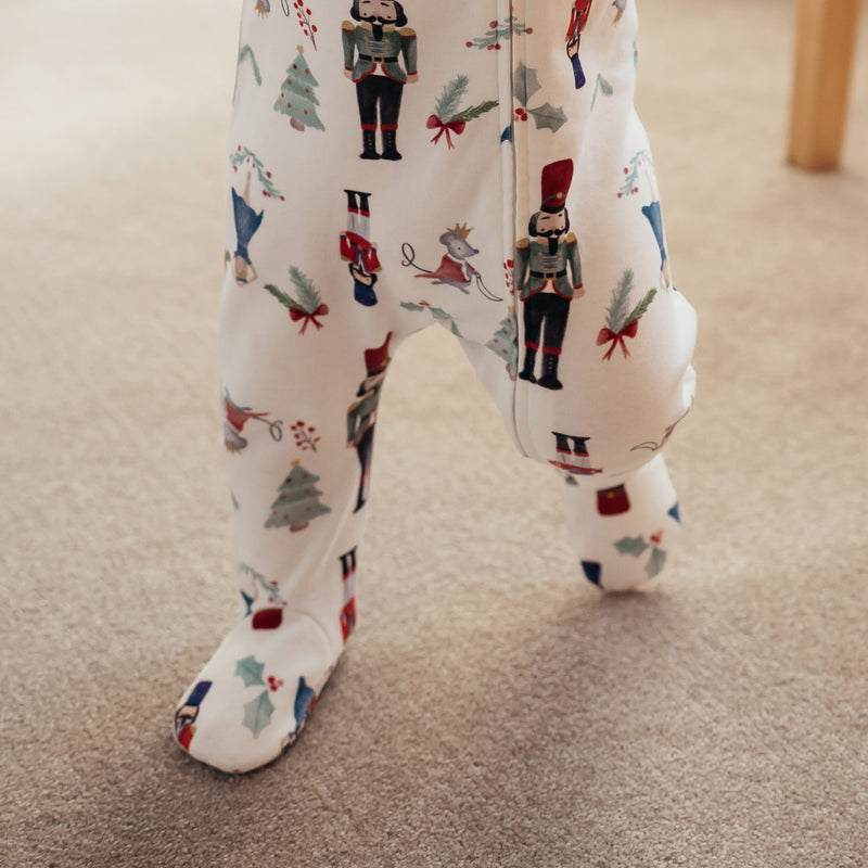 Nest Designs-Long Sleeve Footed Sleeper Nutcracker