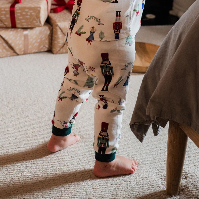Nest Designs-Organic Cotton Long Sleeve Two-Piece PJ Set Nutcracker
