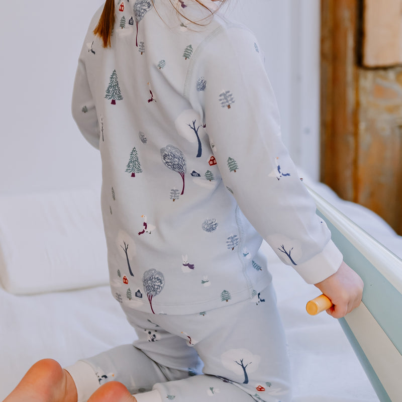 Nest Designs-Long Sleeve PJ Set Snowy Snuggles