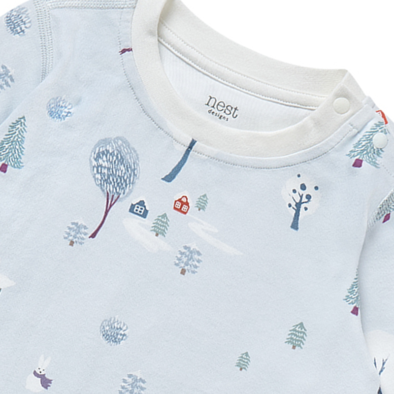 Nest Designs-Long Sleeve PJ Set Snowy Snuggles