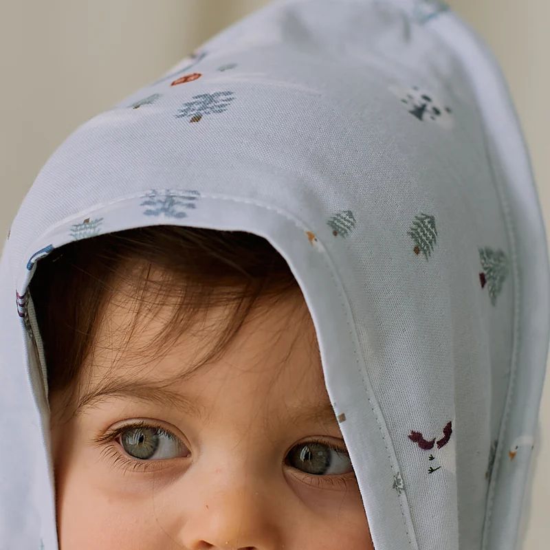 Nest Designs-Layer Hooded Baby Bath Towel Snowy Snuggles