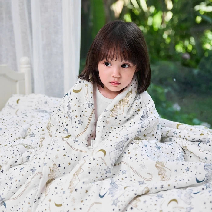 Nest Designs-Toddler Blanket Set Stars White