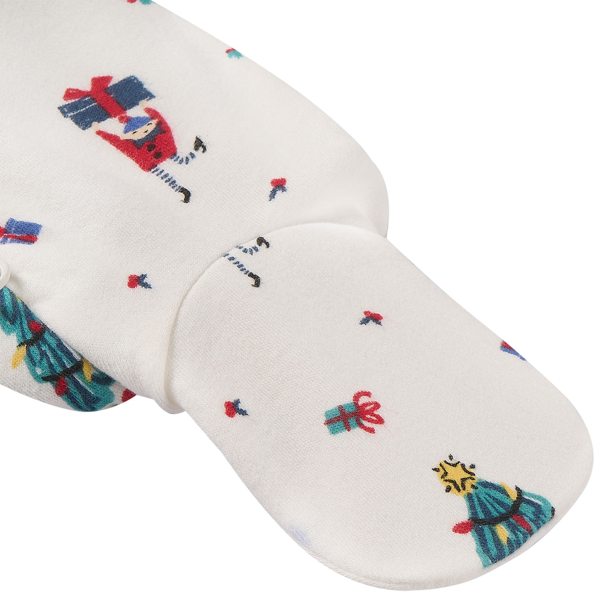 Nest Designs-L/S Footed Sleeper Santas Elves
