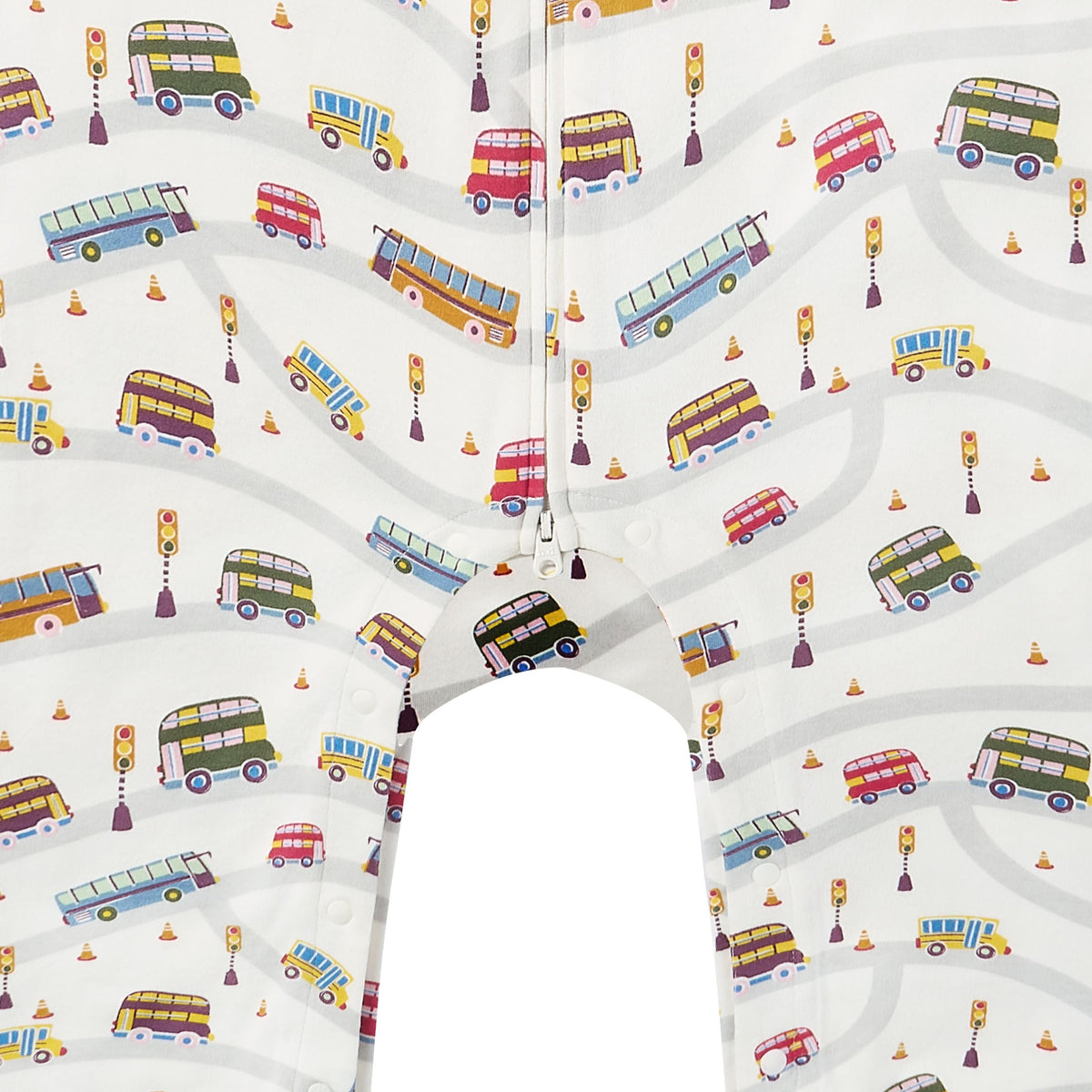 Nest Designs-Long Sleeve Romper Wheels On The Bus