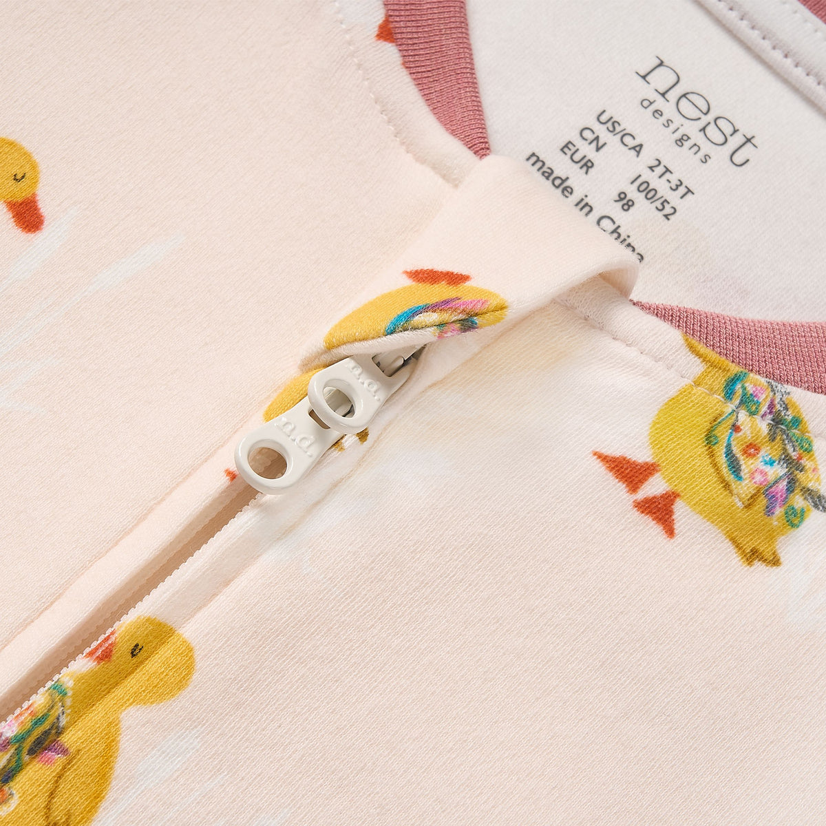 Nest Designs-Long Sleeve Romper Five Little Ducks