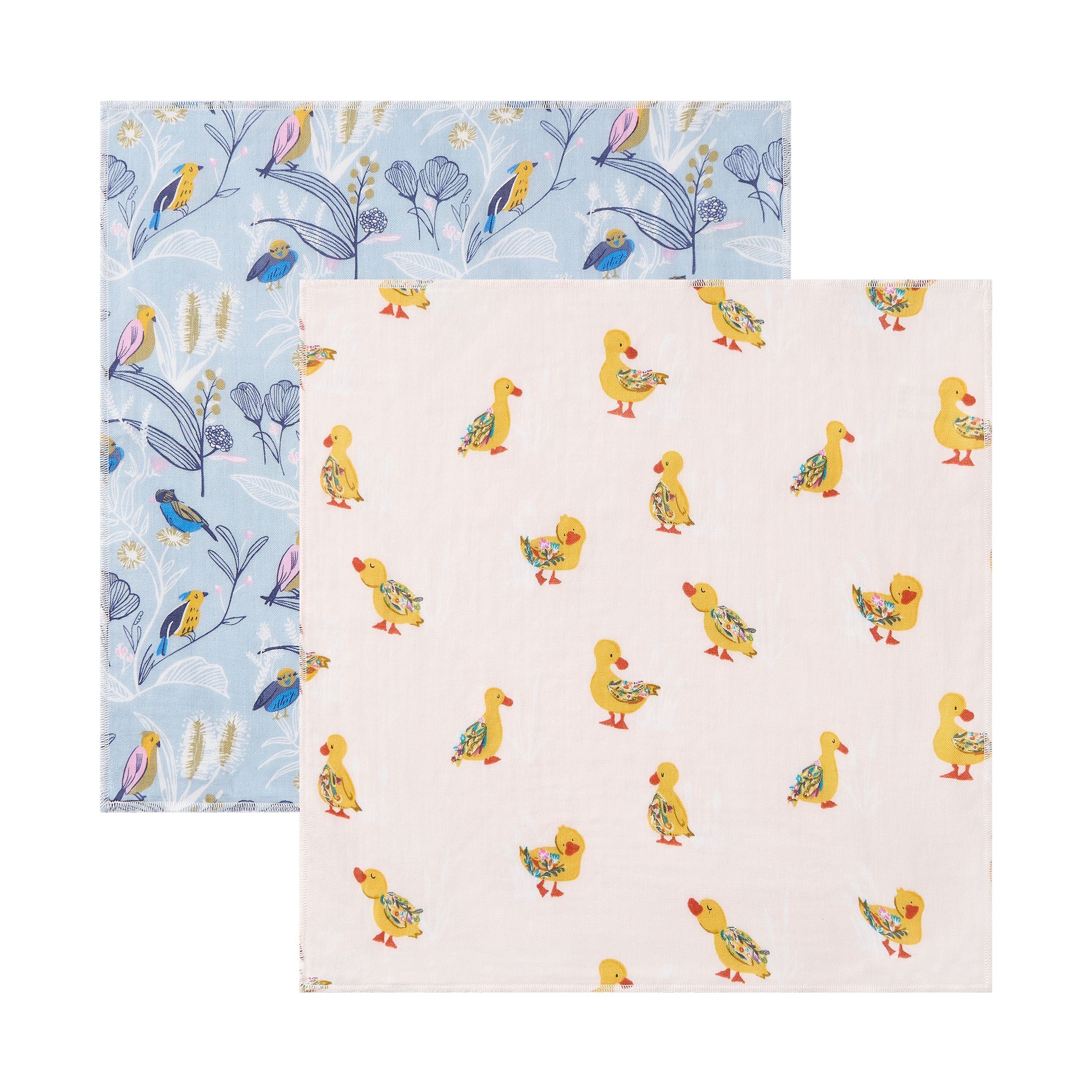 Nest Designs-Bubs Baby Washcloths (6Pack) Flights Of Fancy