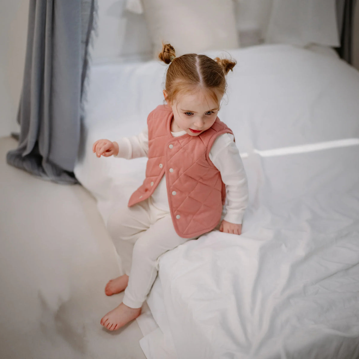 Nest Designs-Kids Quilted Vest Five Little Ducks