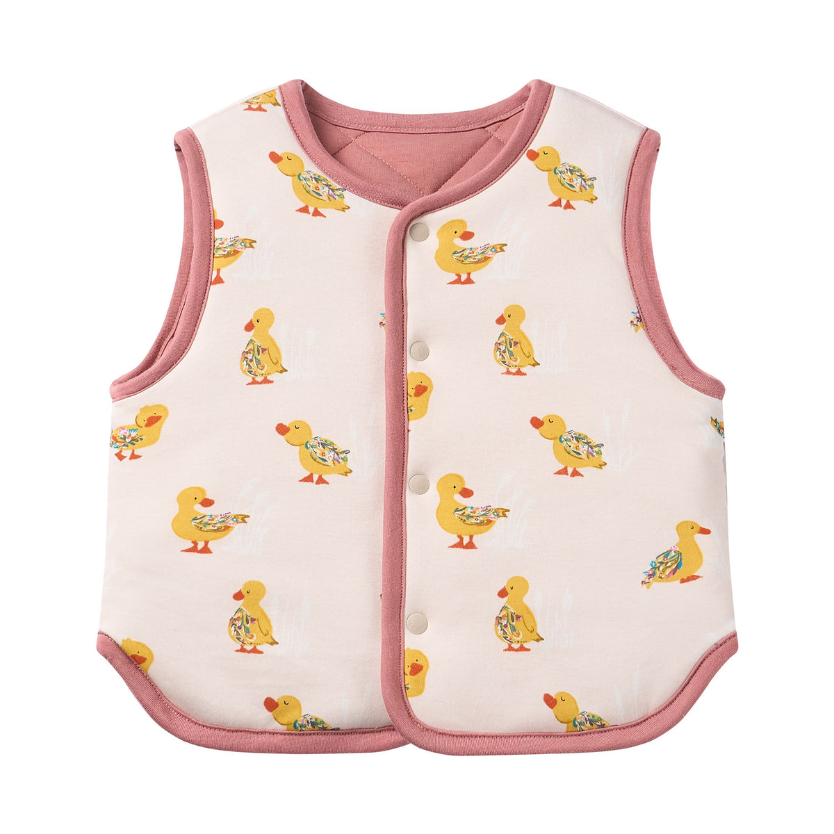 Nest Designs-Kids Quilted Vest Five Little Ducks