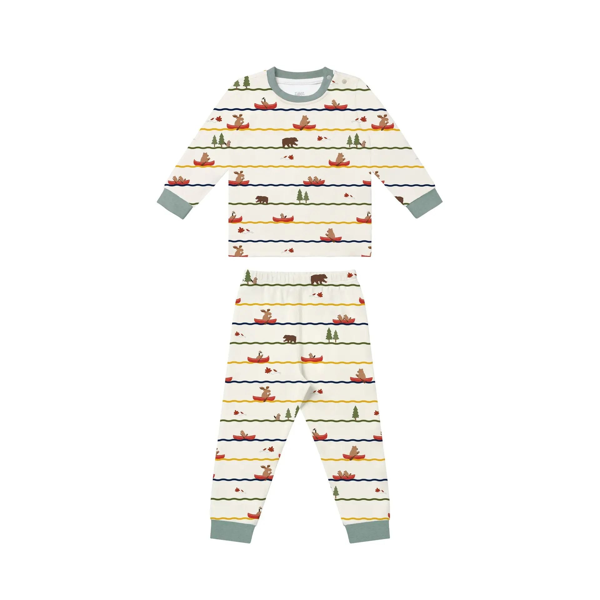 Nest Designs-Long Sleeve Pj Set Canoe Do It