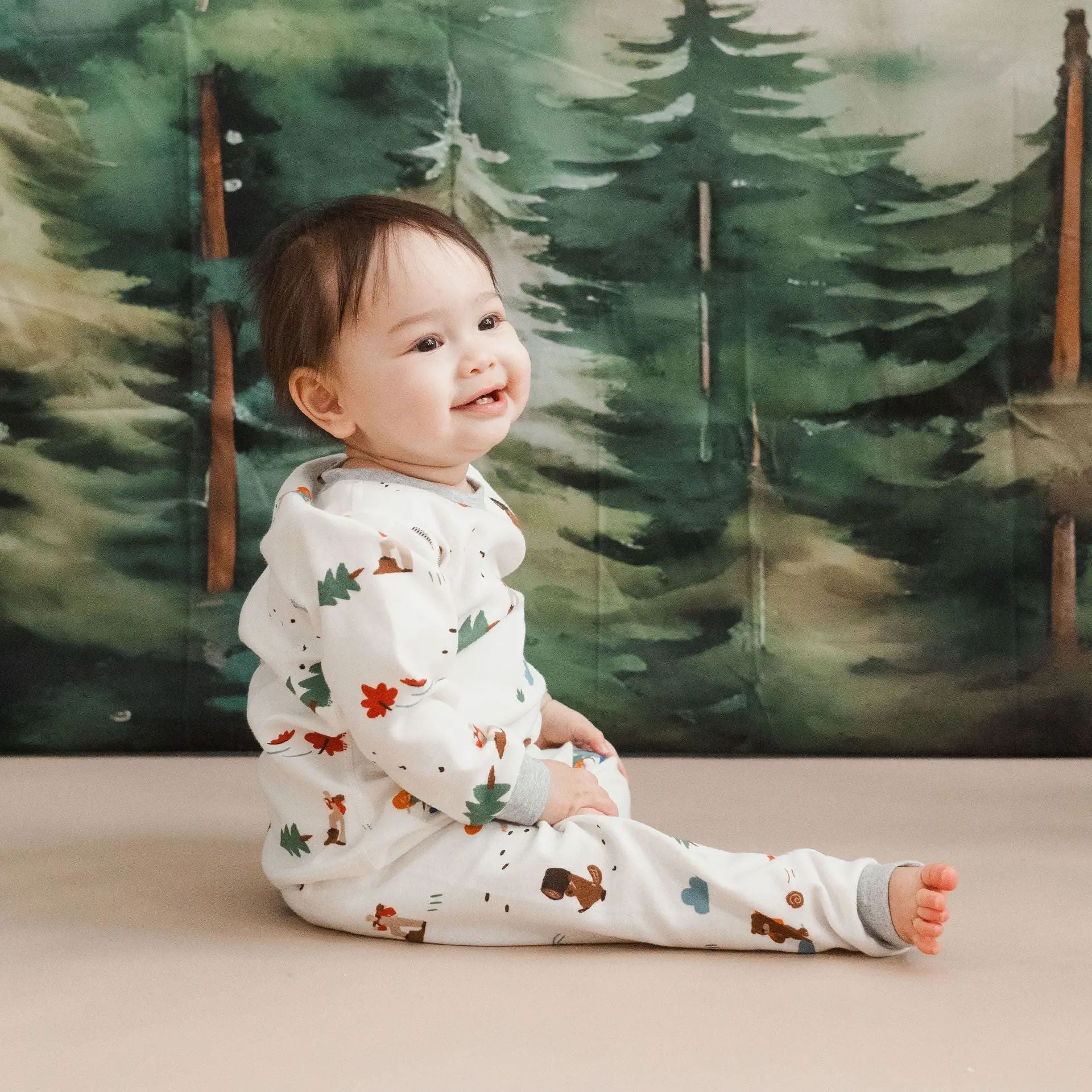 Nest Designs-Long Sleeve Pj Set Timber