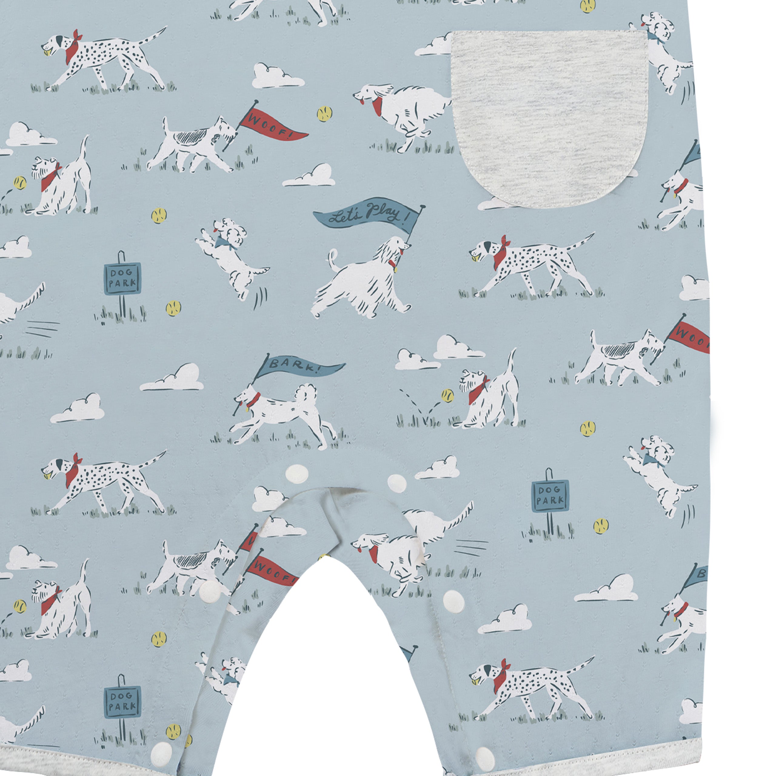 Nest Designs-Baby Sleeveless Romper Puppy Park