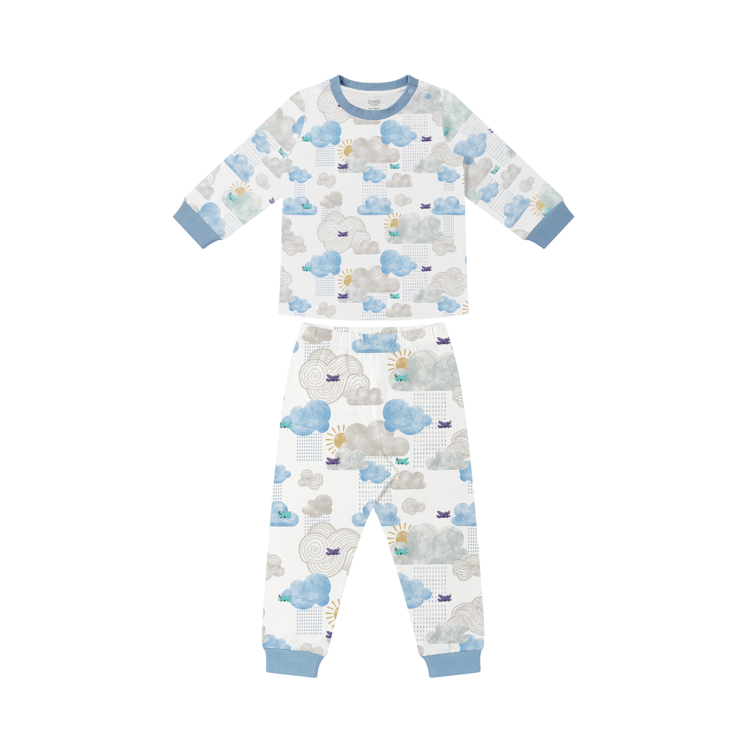Nest Designs-Long Sleeve PJ Set Fluffy Puffs