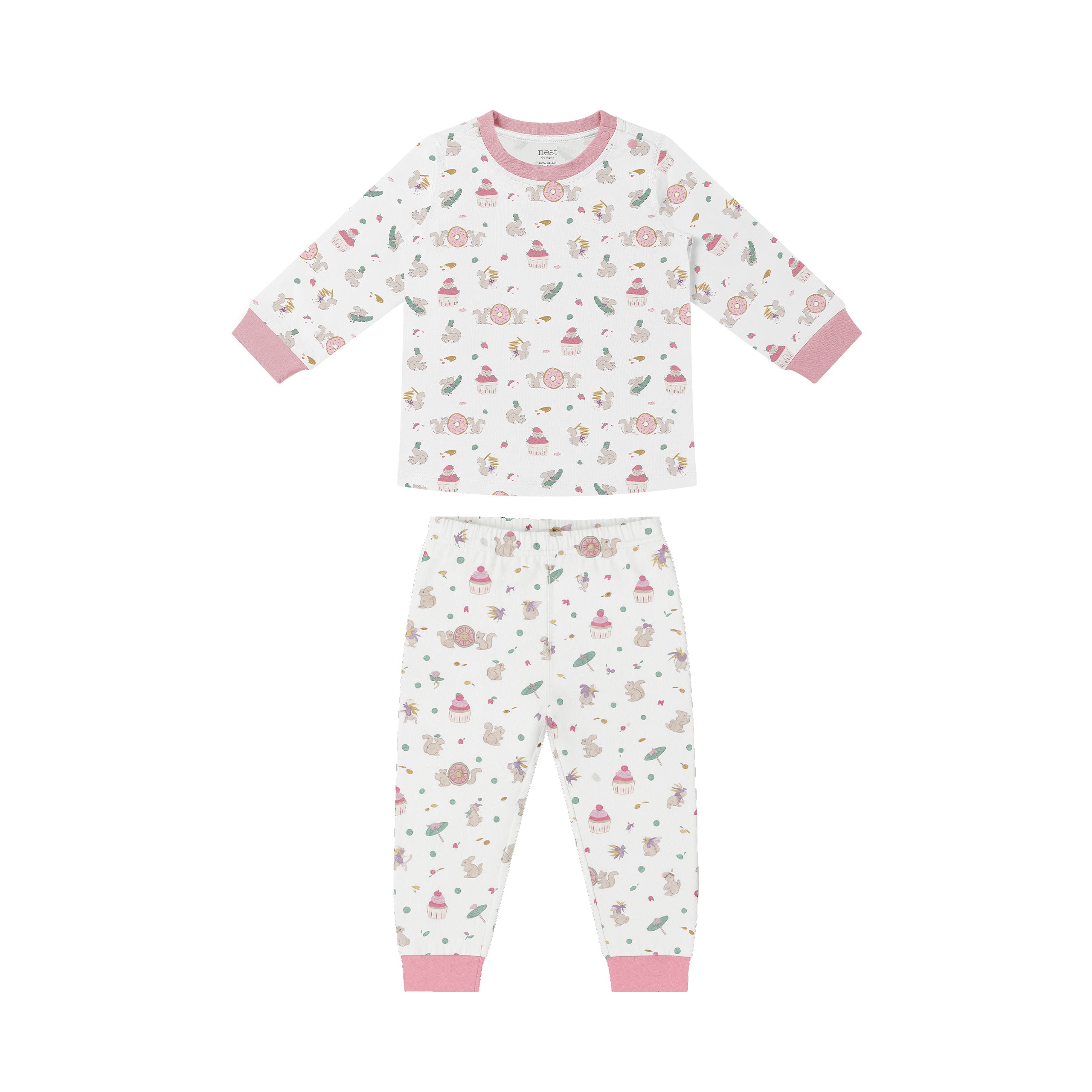 Nest Designs-Long Sleeve PJ Set Very Squirrelly