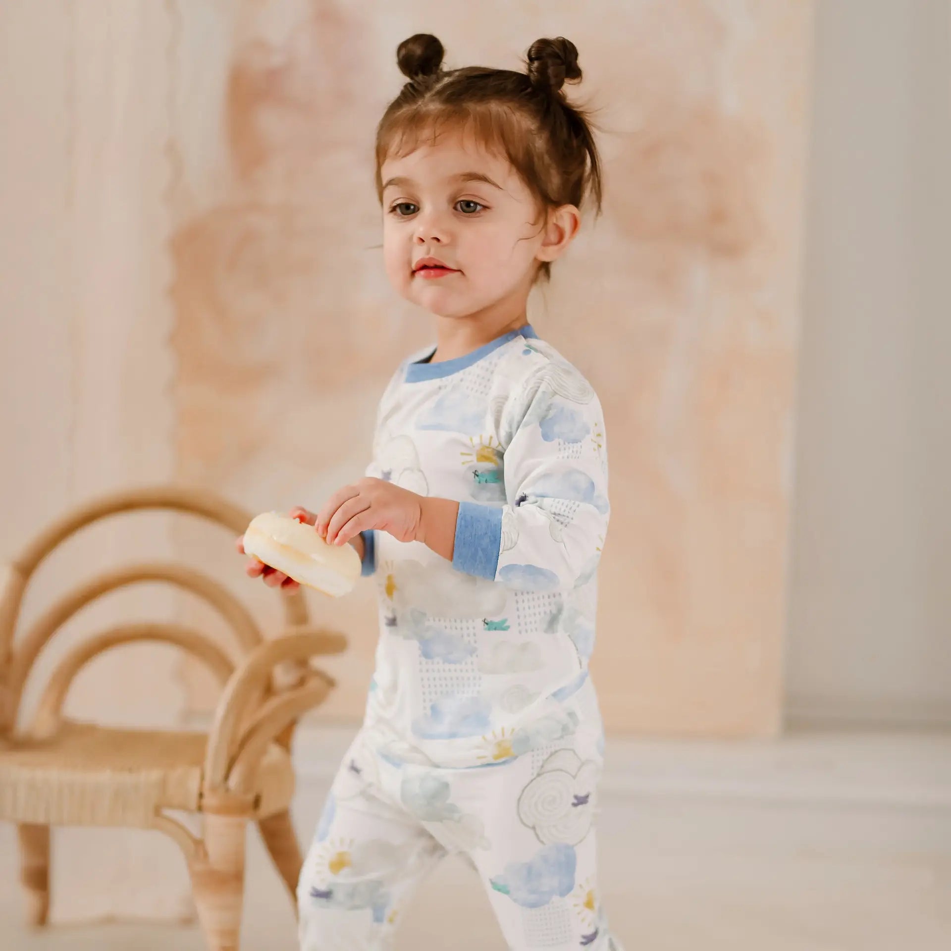 Nest Designs-Long Sleeve PJ Set Fluffy Puffs