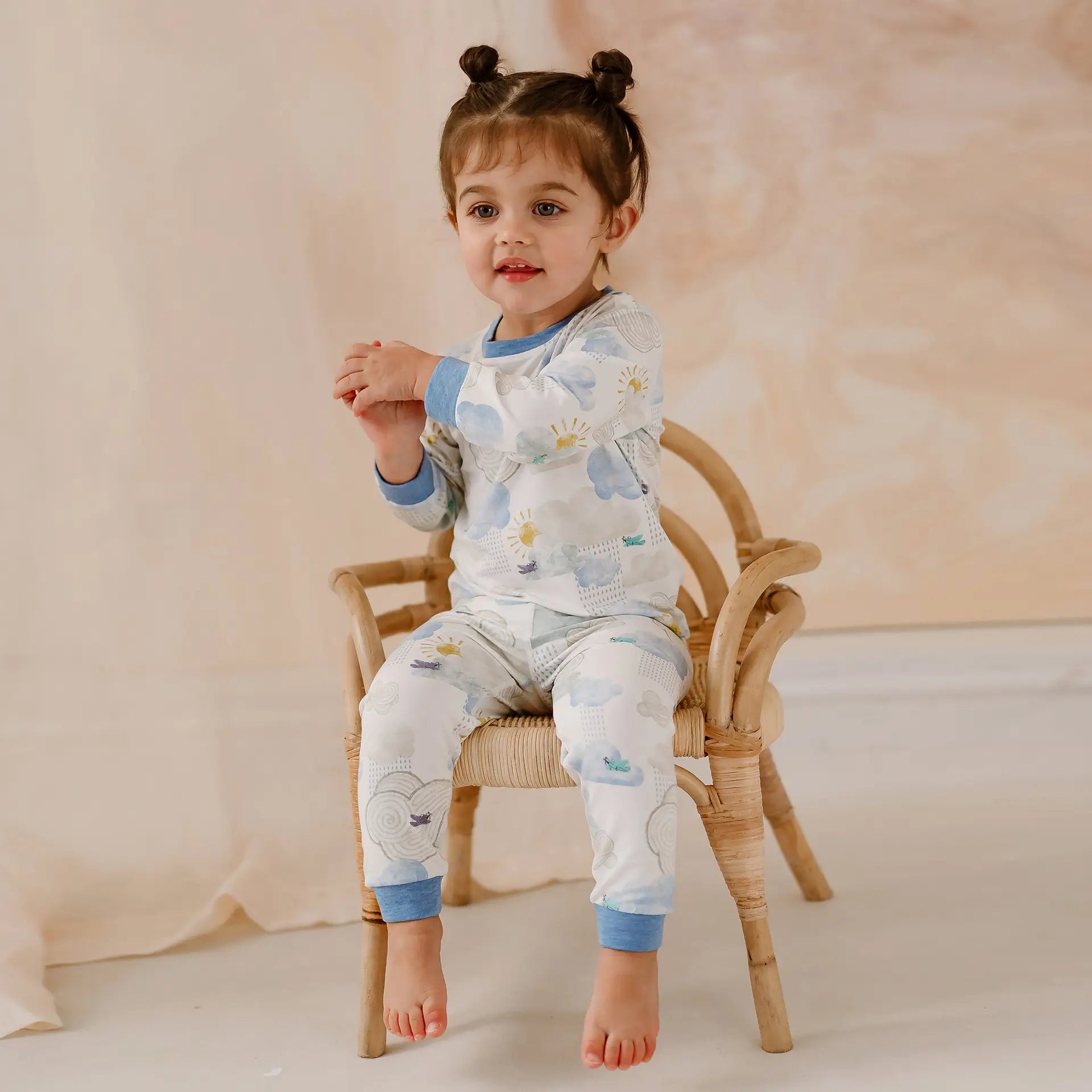 Nest Designs-Long Sleeve PJ Set Fluffy Puffs