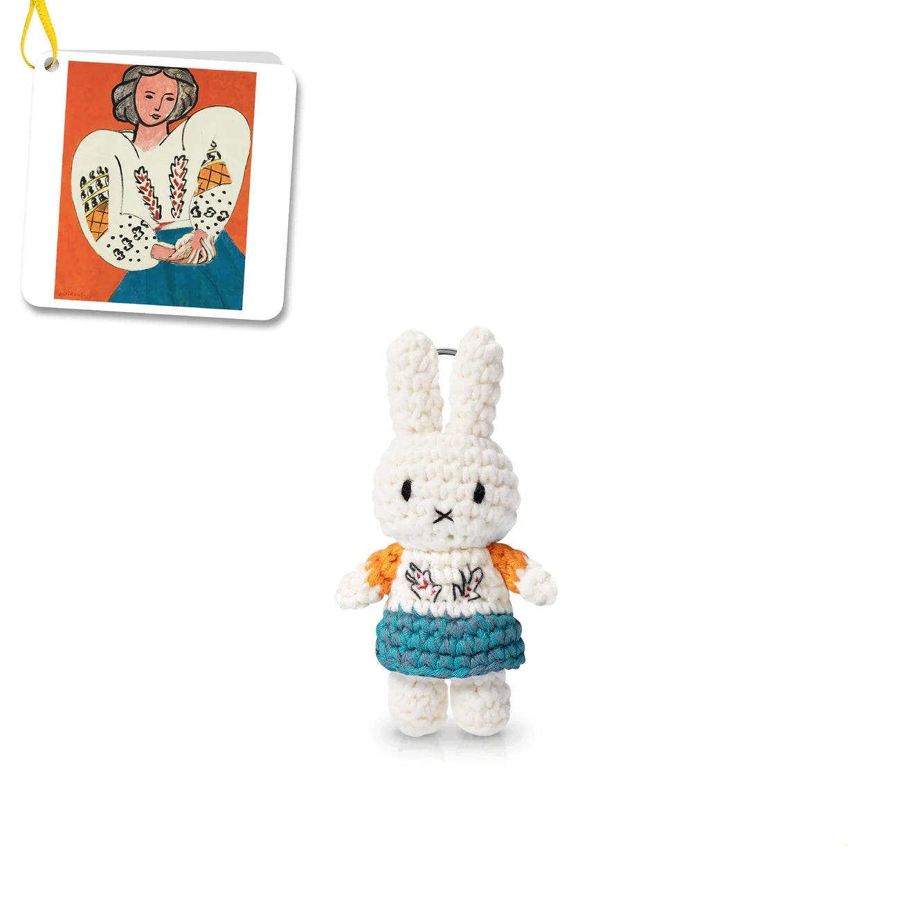 Miffy-Just Dutch Miffy Crochet Keychain